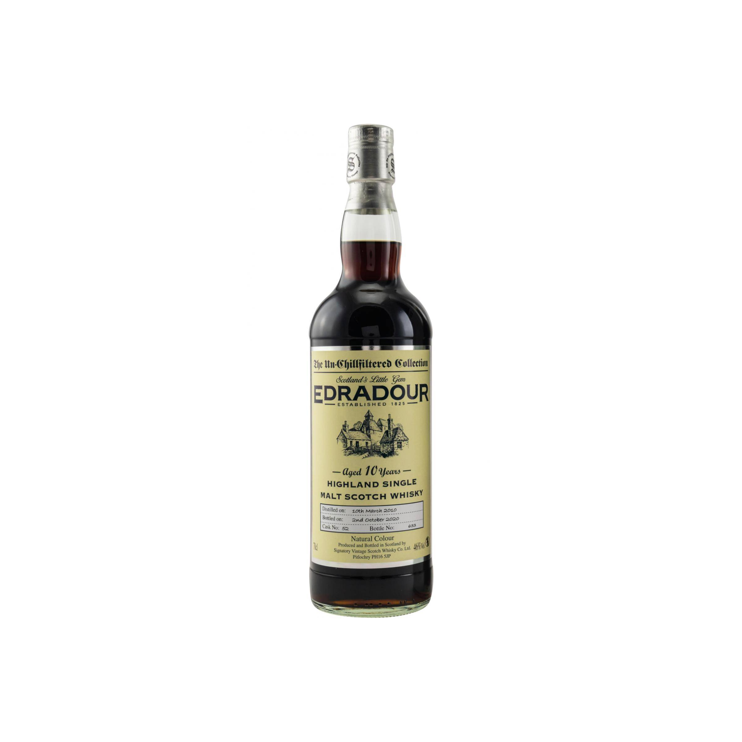 Edradour The Un-Chillfiltered Collection 2010 10 Years Single Malt Whisky
