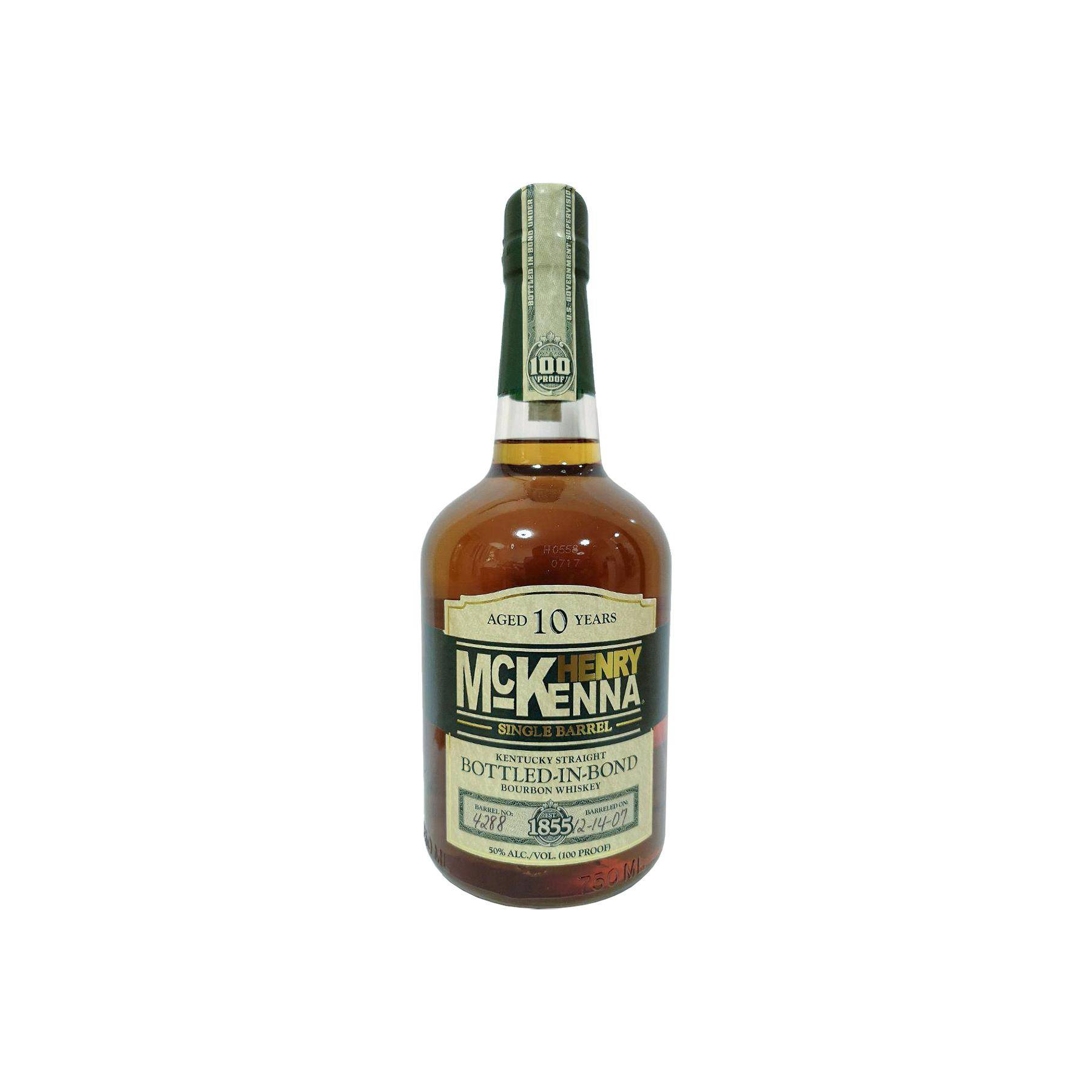 Henry McKenna Single Cask 2007 10 Years Bourbon Whisky