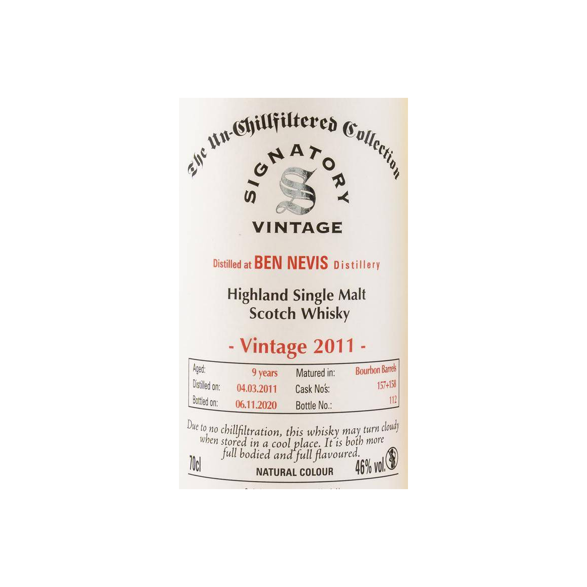 Ben Nevis The Un-Chillfiltered Collection 2011 9 Years Single Malt Whisky 3