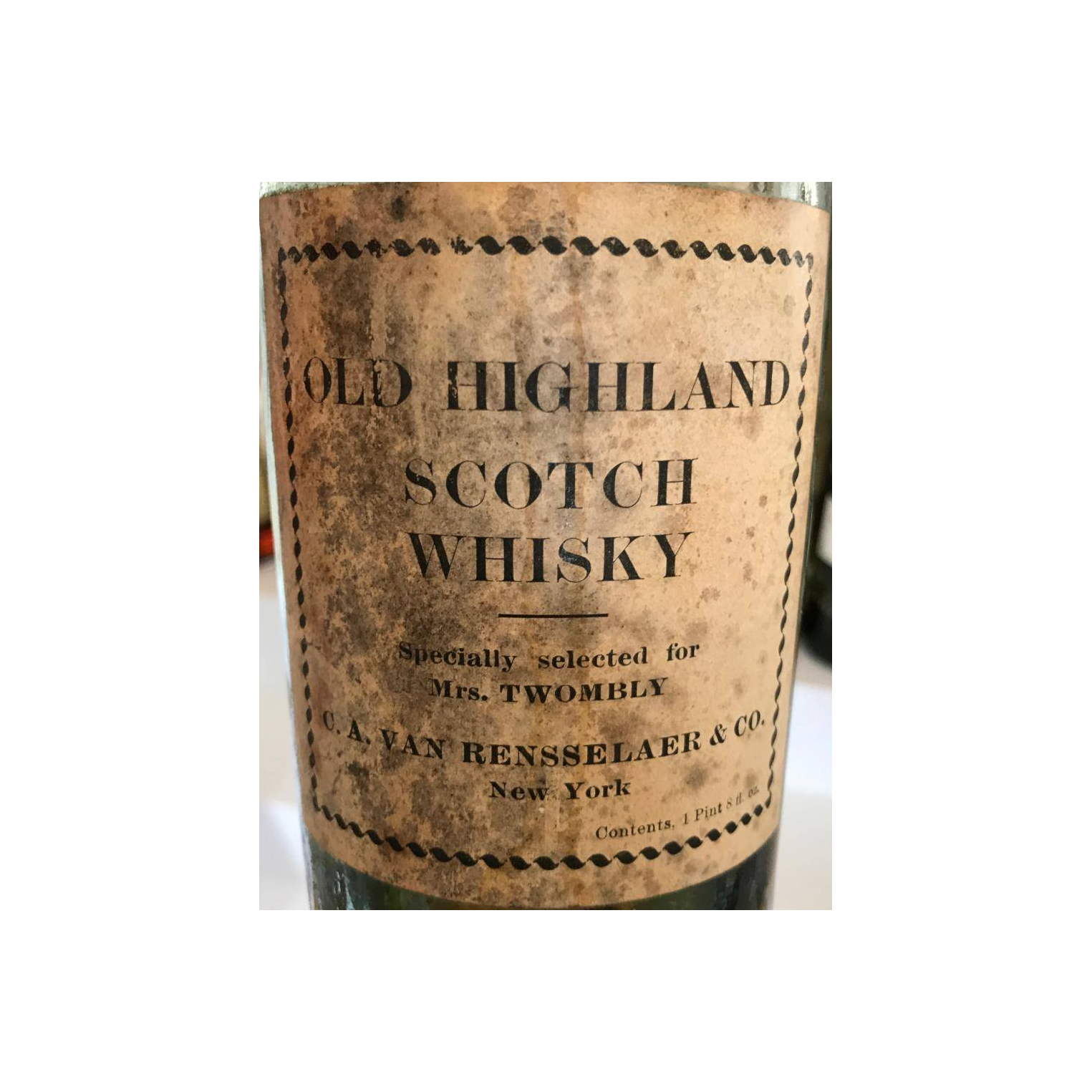 Old Highland Scotch Whisky