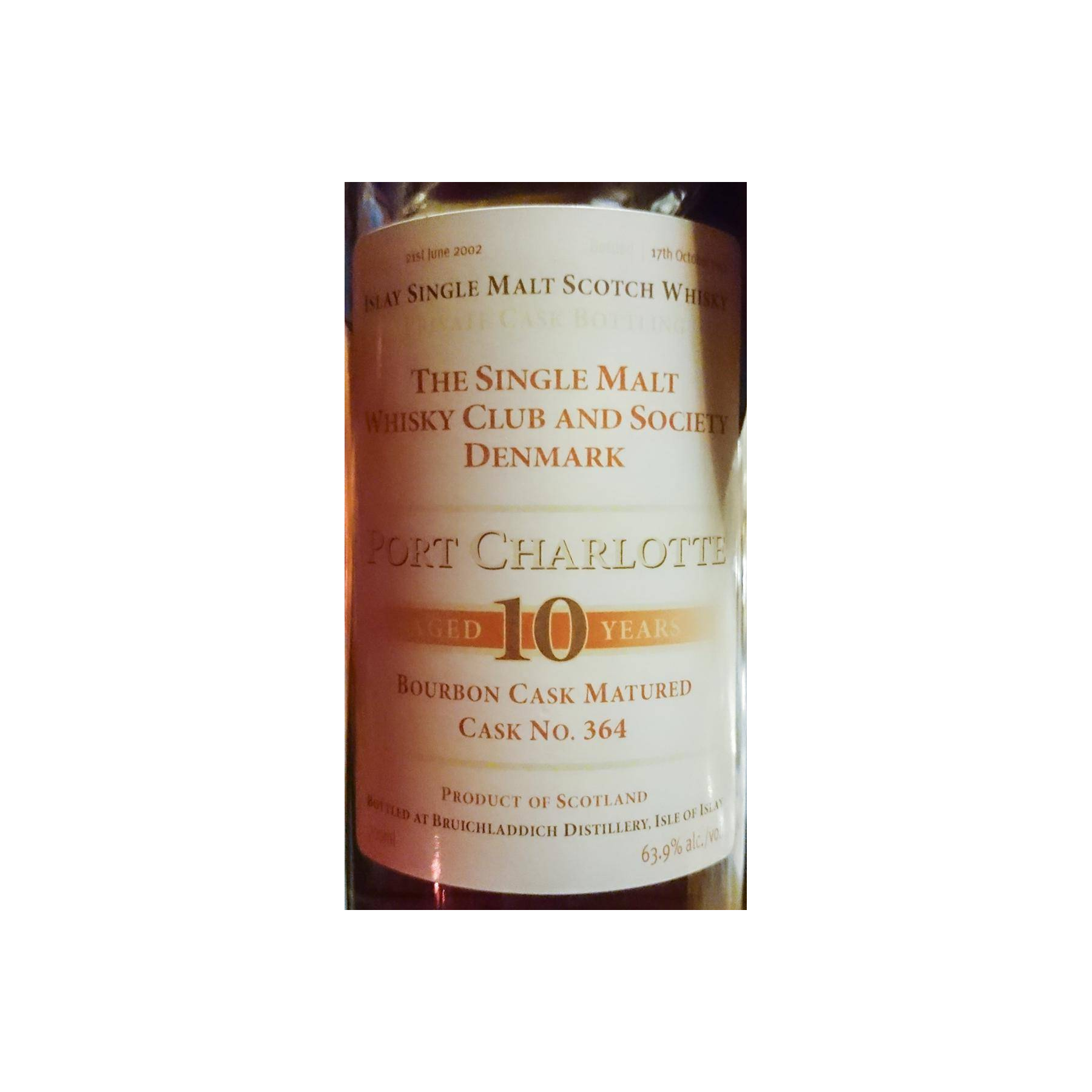 Port Charlotte 2002 10 Years Single Malt Whisky