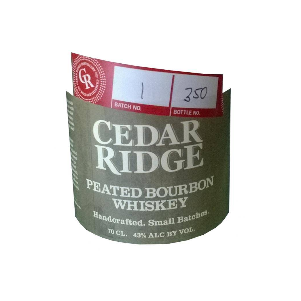 Cedar Ridge Peated Bourbon Whiskey