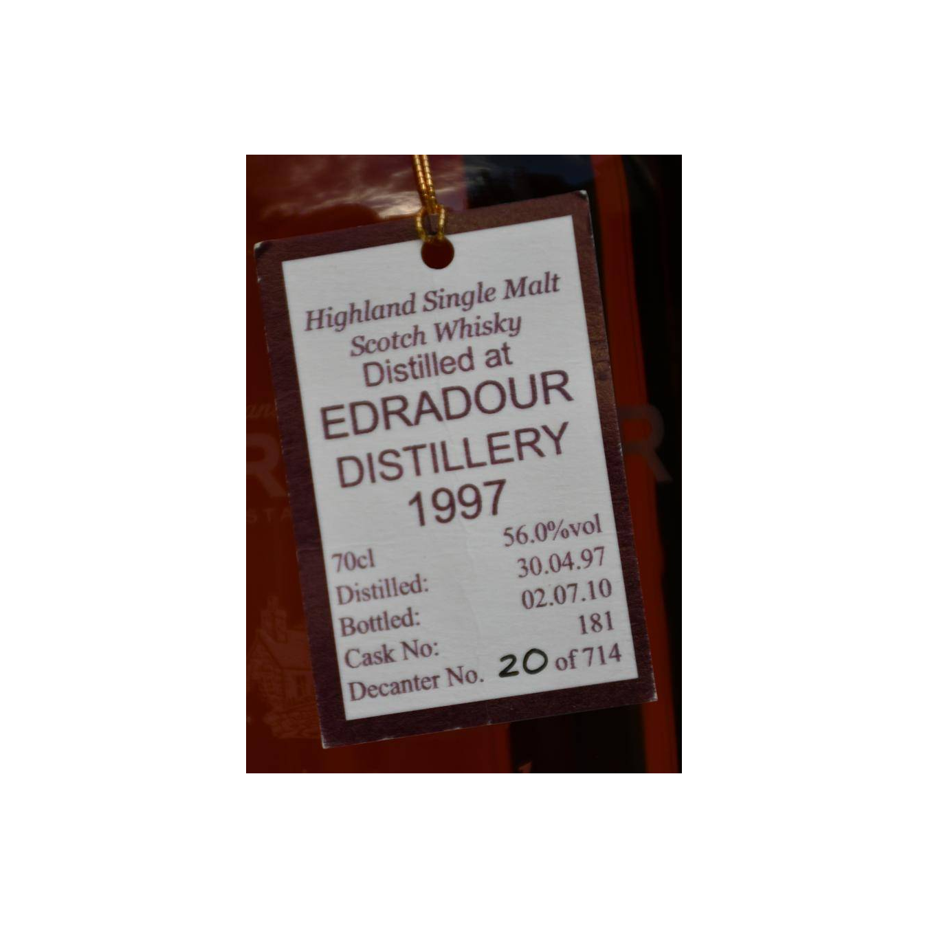 Edradour 1997 13 Years Single Malt Whisky 2