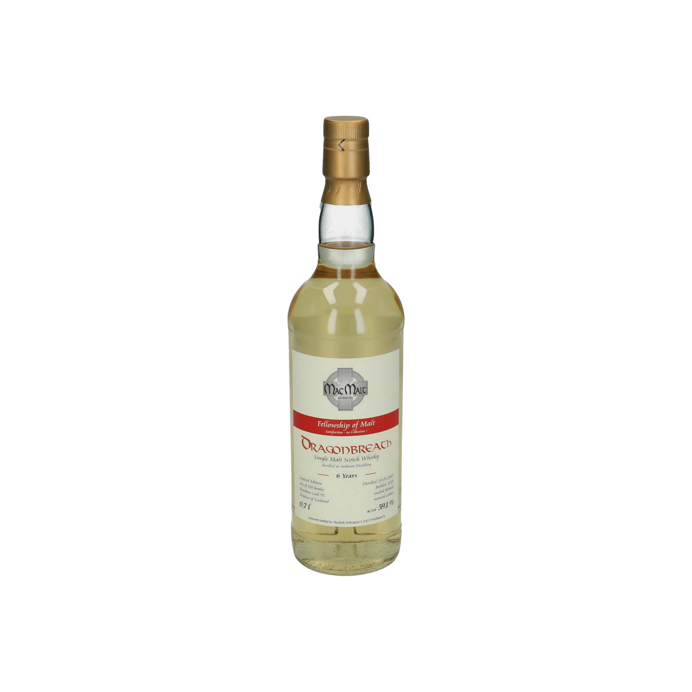 Ardmore 2007 6 Years Single Malt Whisky