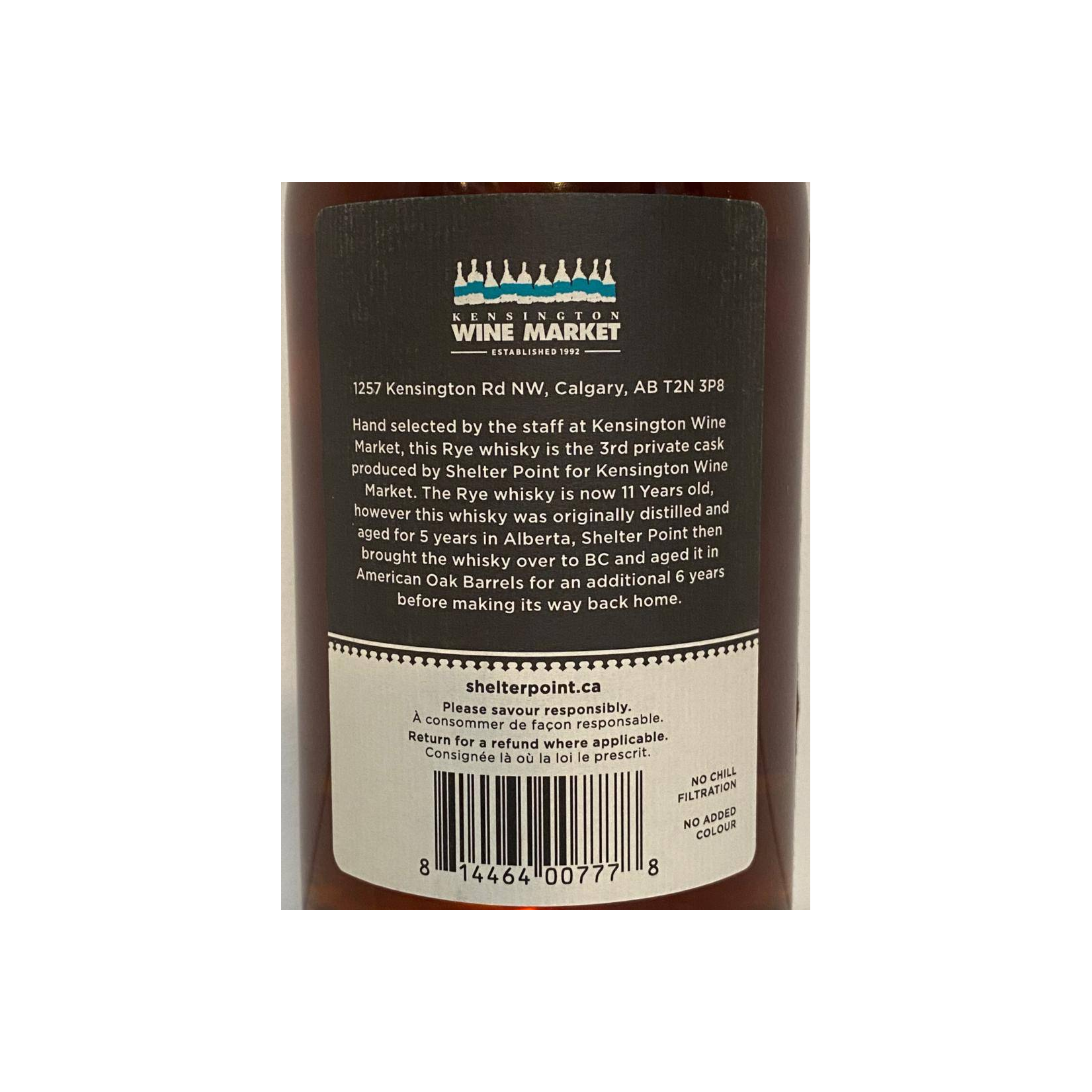 Shelter Point 2009 11 Years Rye Whisky 2