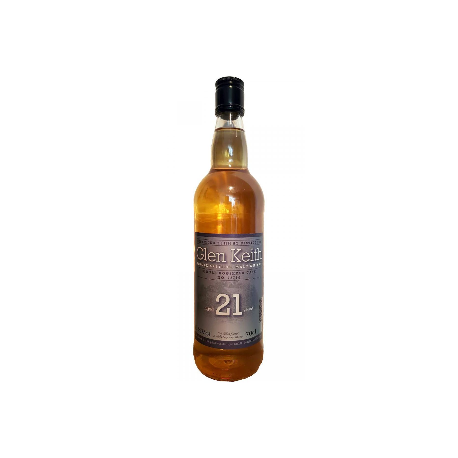 Glen Keith 1996 21 Years Single Malt Whisky