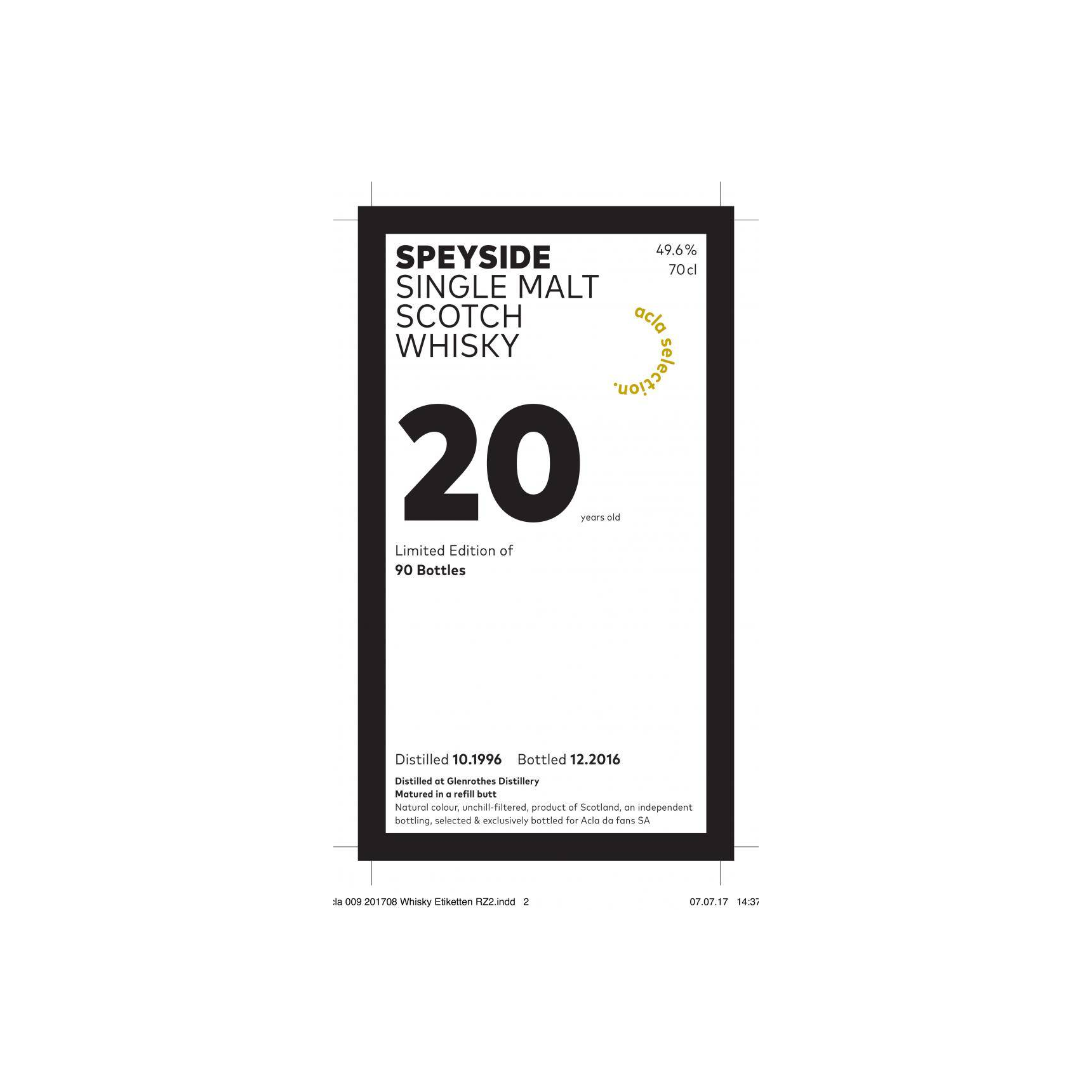 The Glenrothes 1996 20 Years Single Malt Whisky 2