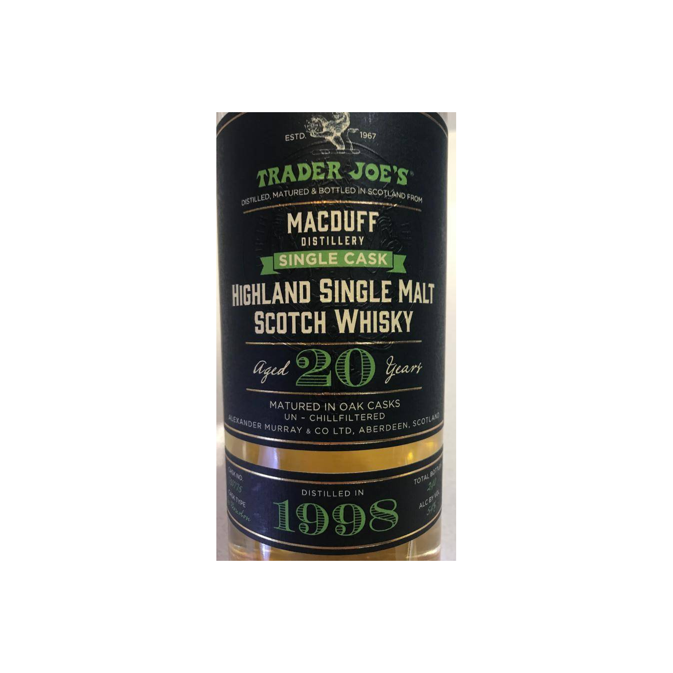 Macduff 1998 20 Years Single Malt Whisky 2
