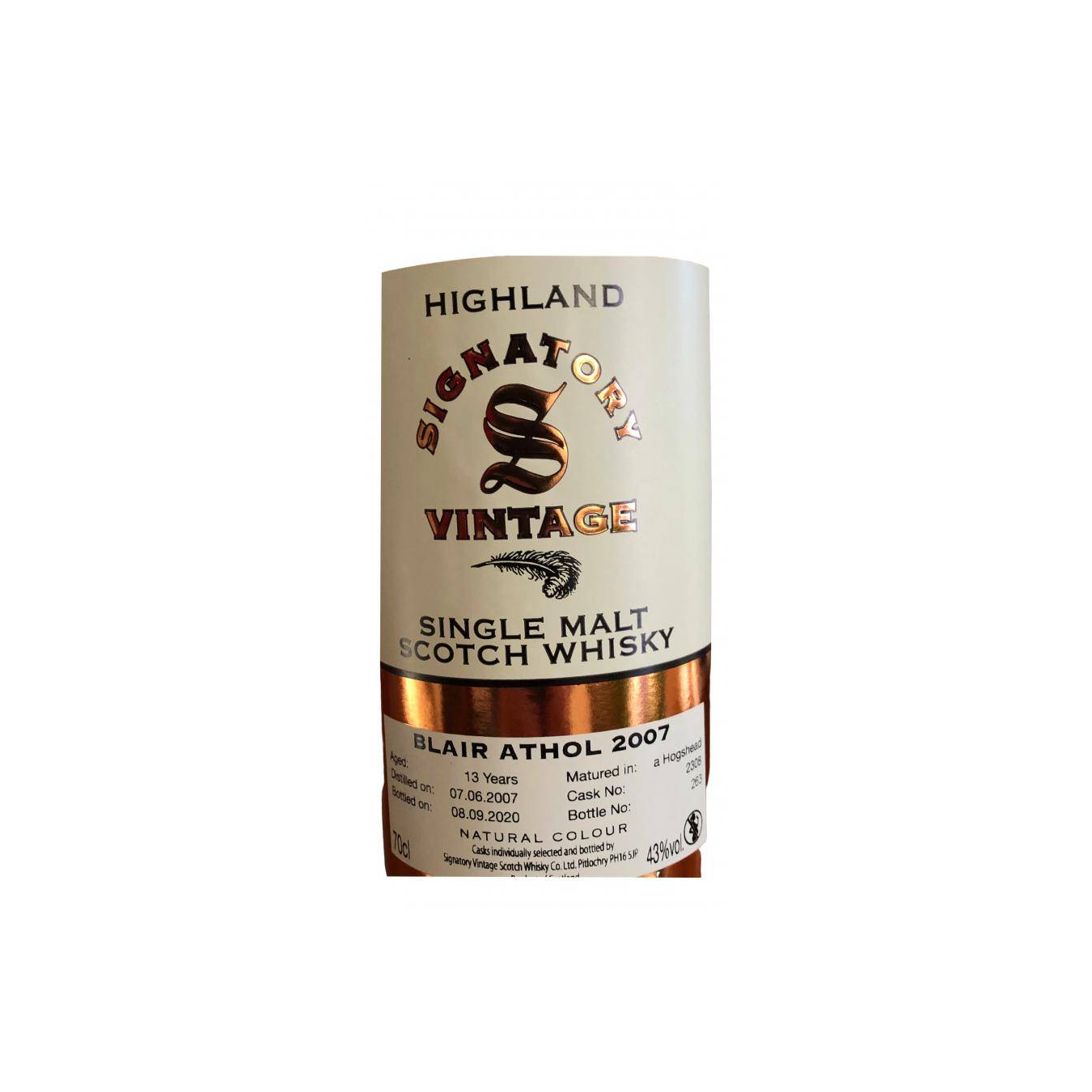 Blair Athol Vintage Collection 2007 13 Years Single Malt Whisky 2
