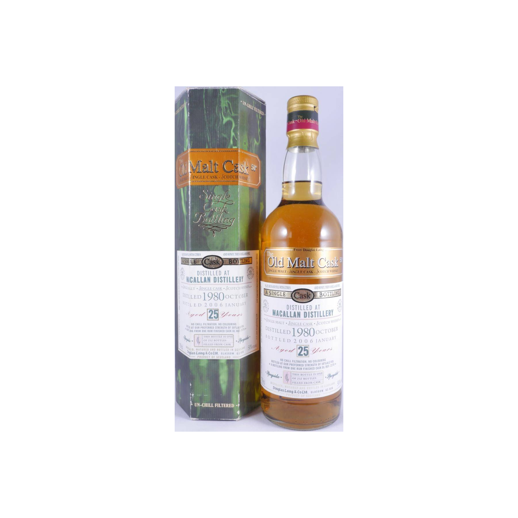 The Macallan Old Malt Cask 1980 25 Years Single Malt Whisky 2