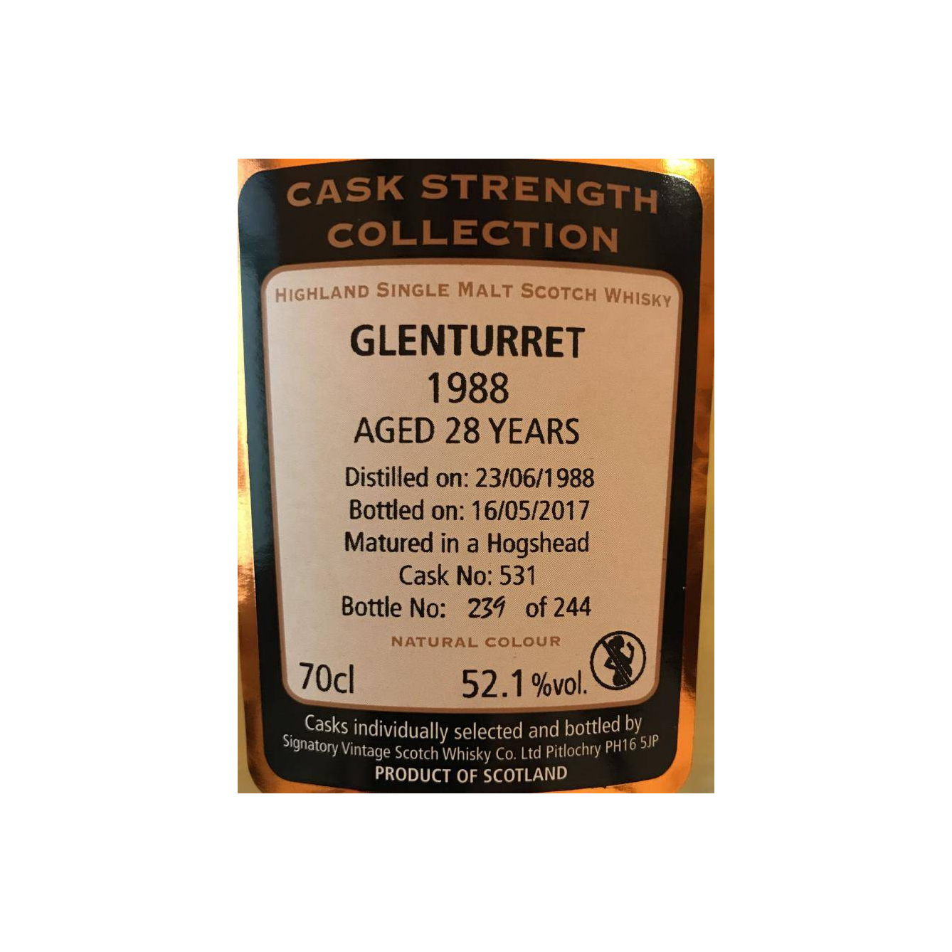 The Glenturret Cask Strength Collection 1988 28 Years Single Malt Whisky 3