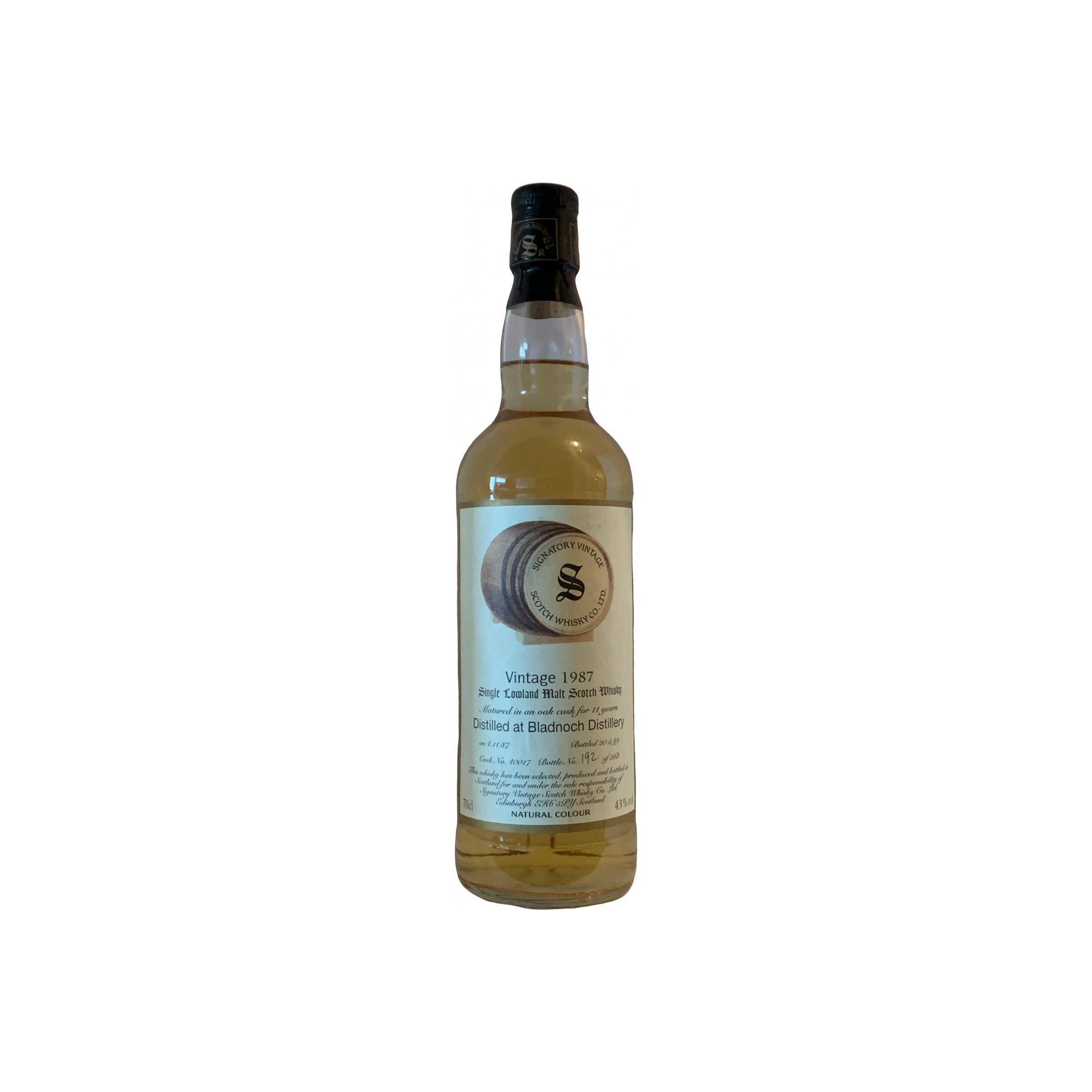 Bladnoch 1987 11 Years Single Malt Whisky