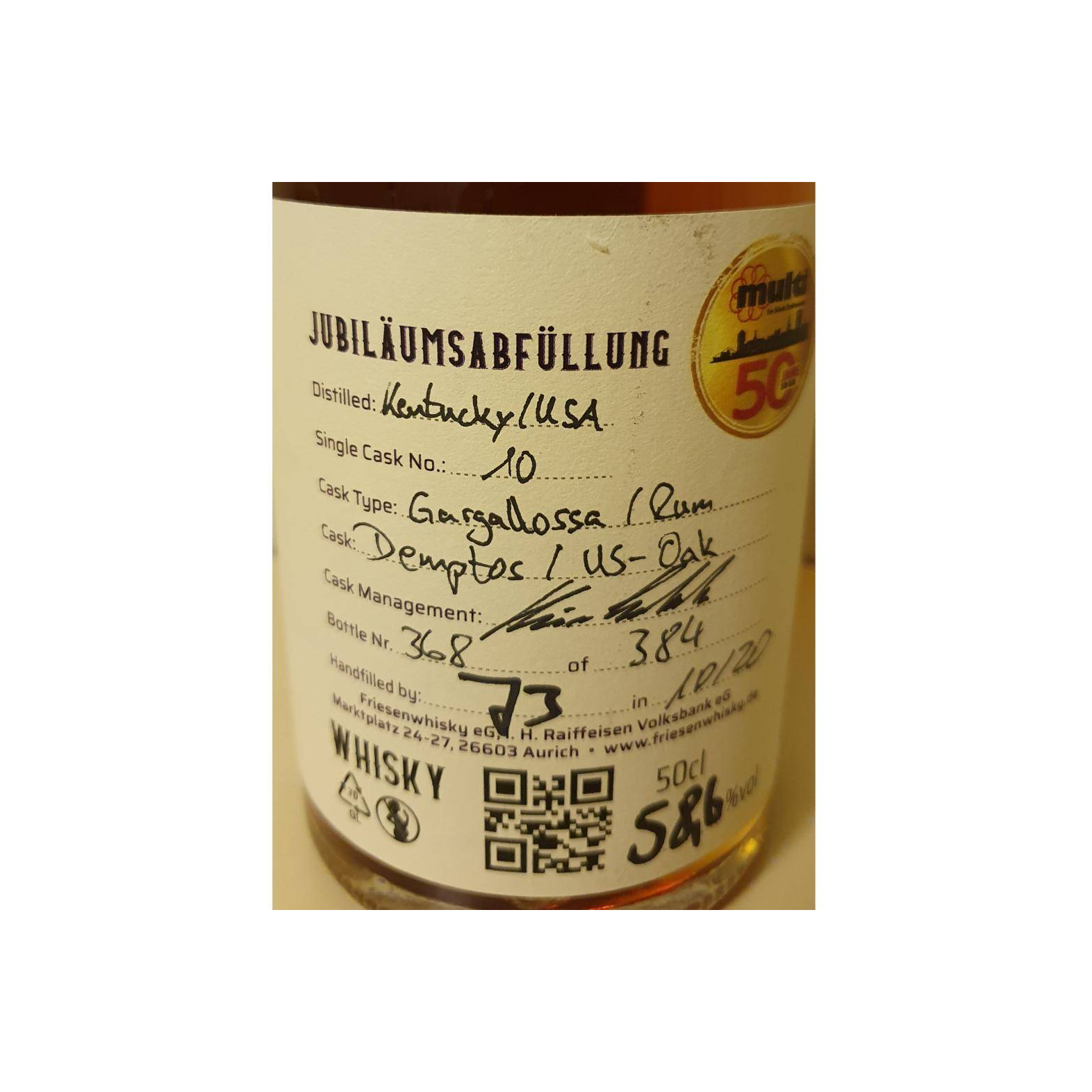 Ostfriesenwhisky Cask Strength Fri 3