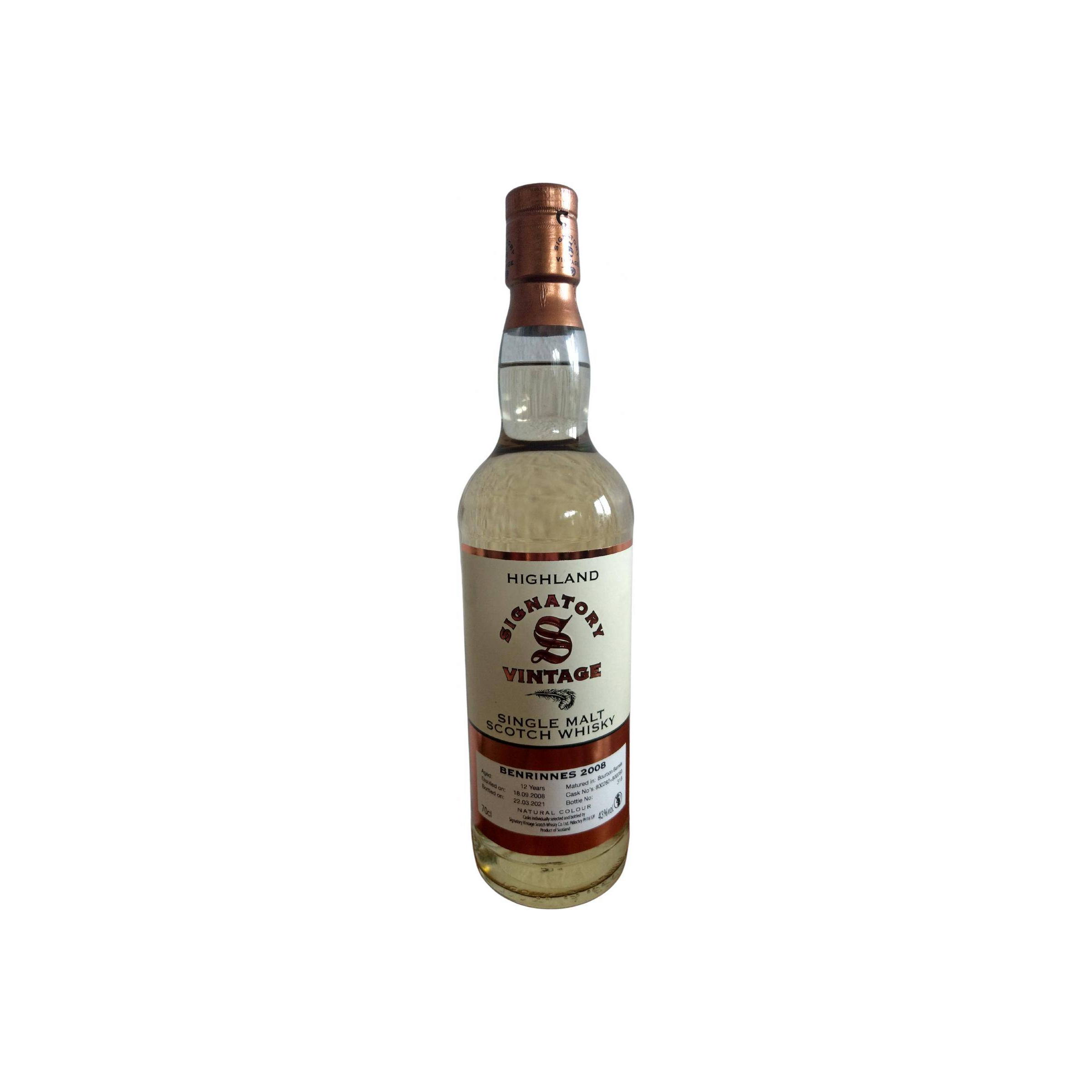 Benrinnes Vintage Collection 2008 12 Years Single Malt Whisky