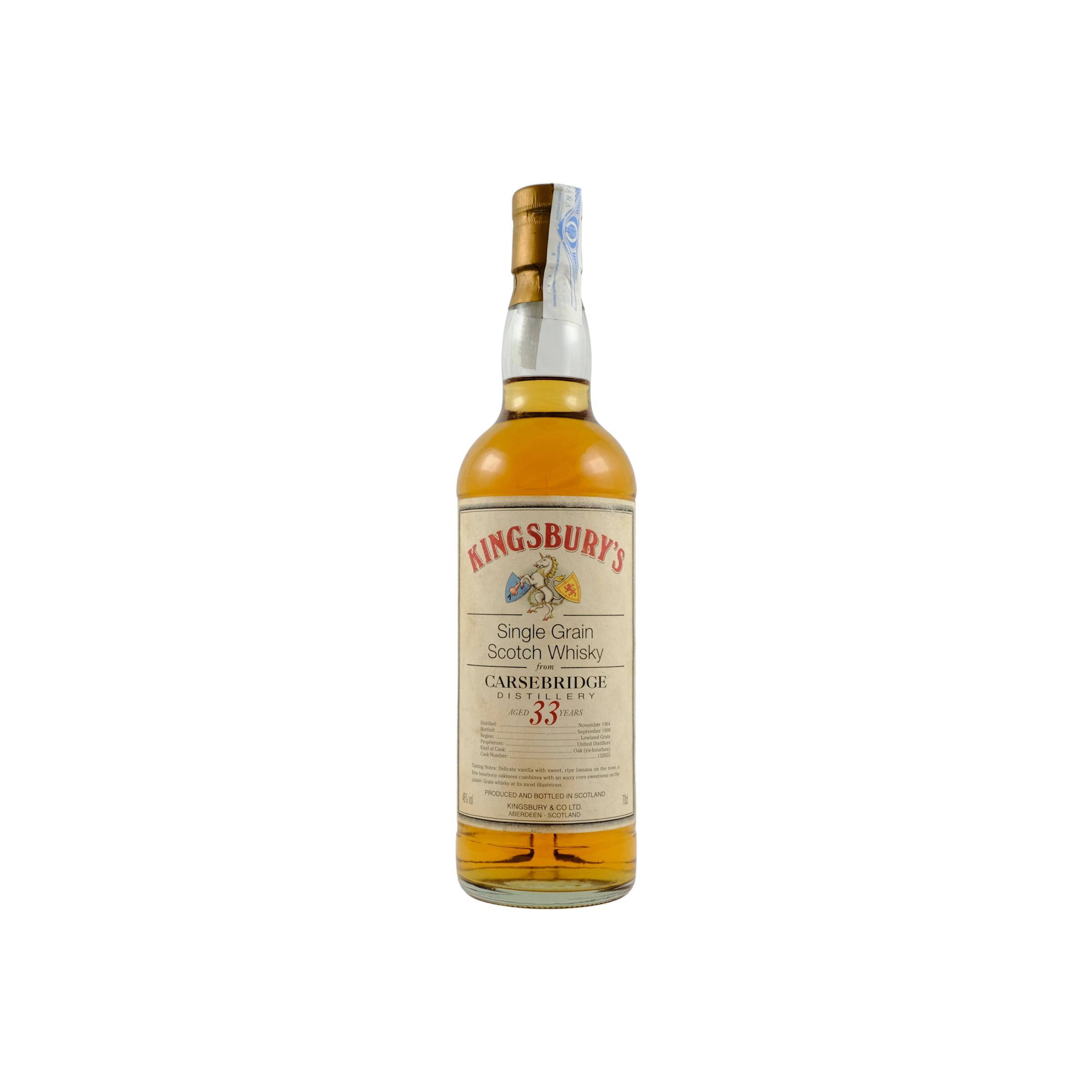 Carsebridge 1964 33 Years Single Grain Whisky