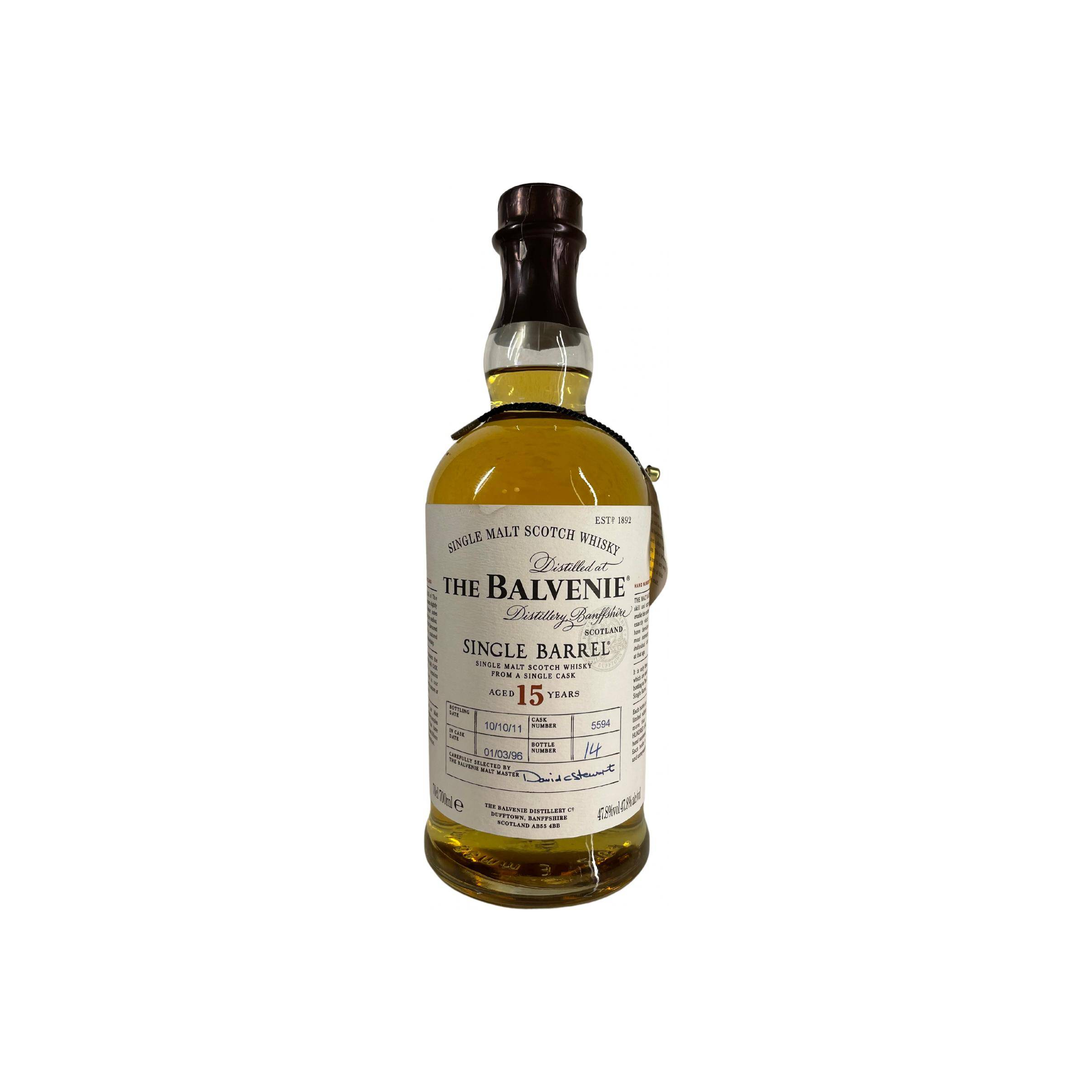 The Balvenie Single Cask 1996 15 Years Single Malt Whisky