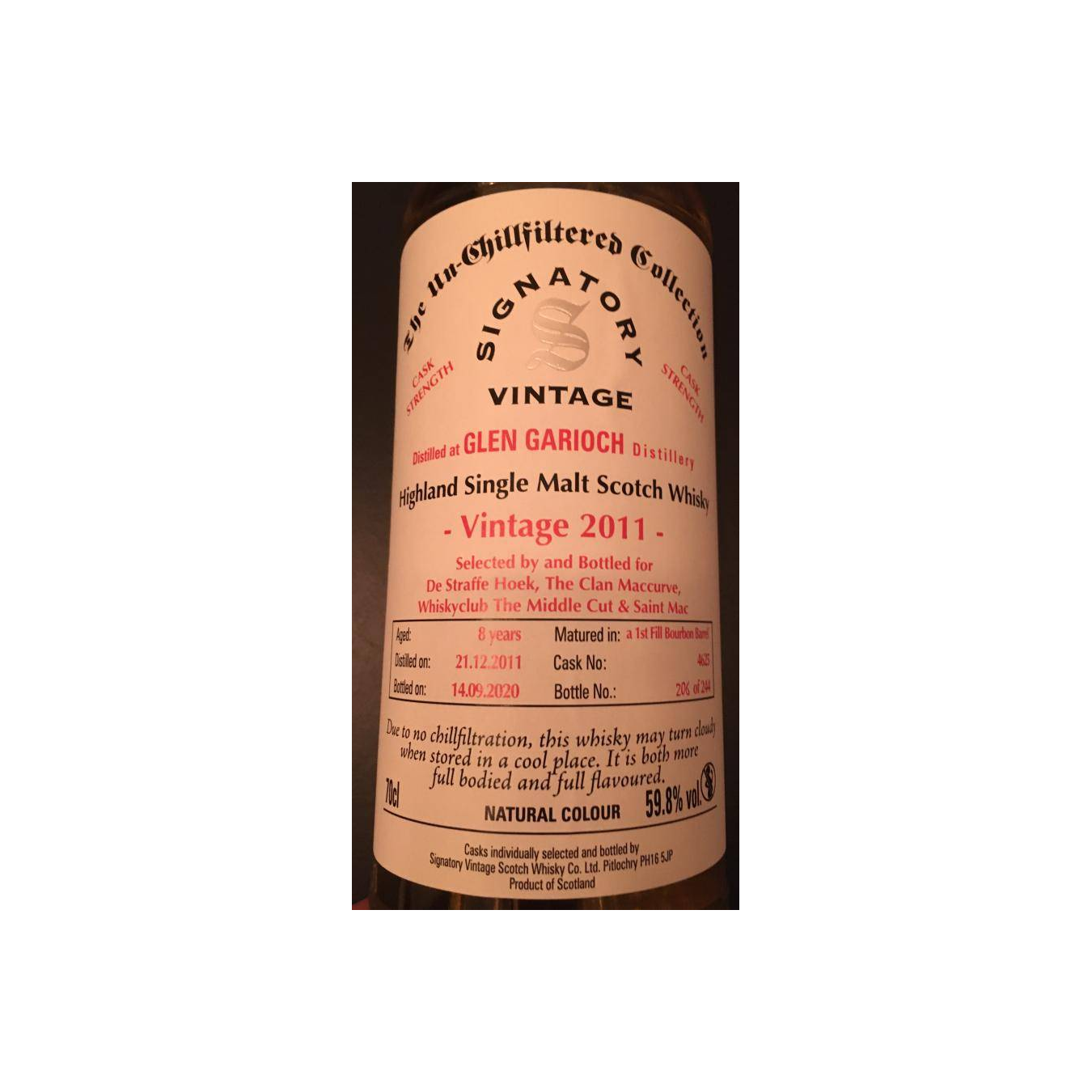 Glen Garioch The Un-Chillfiltered Collection 2011 8 Years Single Malt Whisky