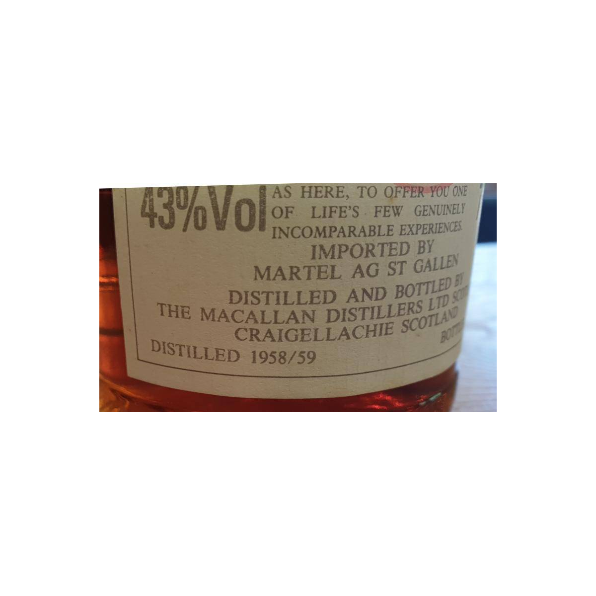 The Macallan 1958 25 Years Single Malt Whisky 2