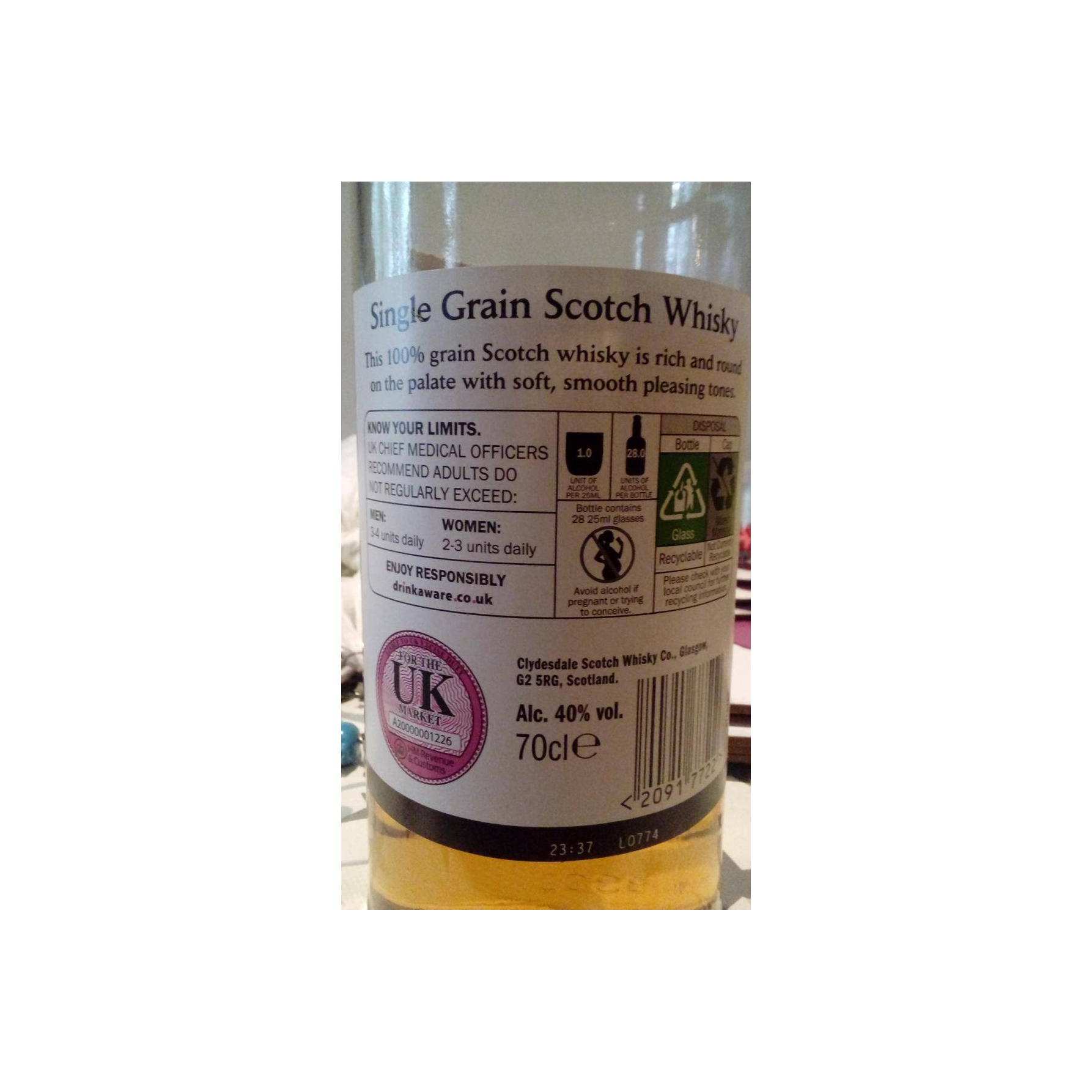 Single Grain Scotch Whisky NAS Cd 2