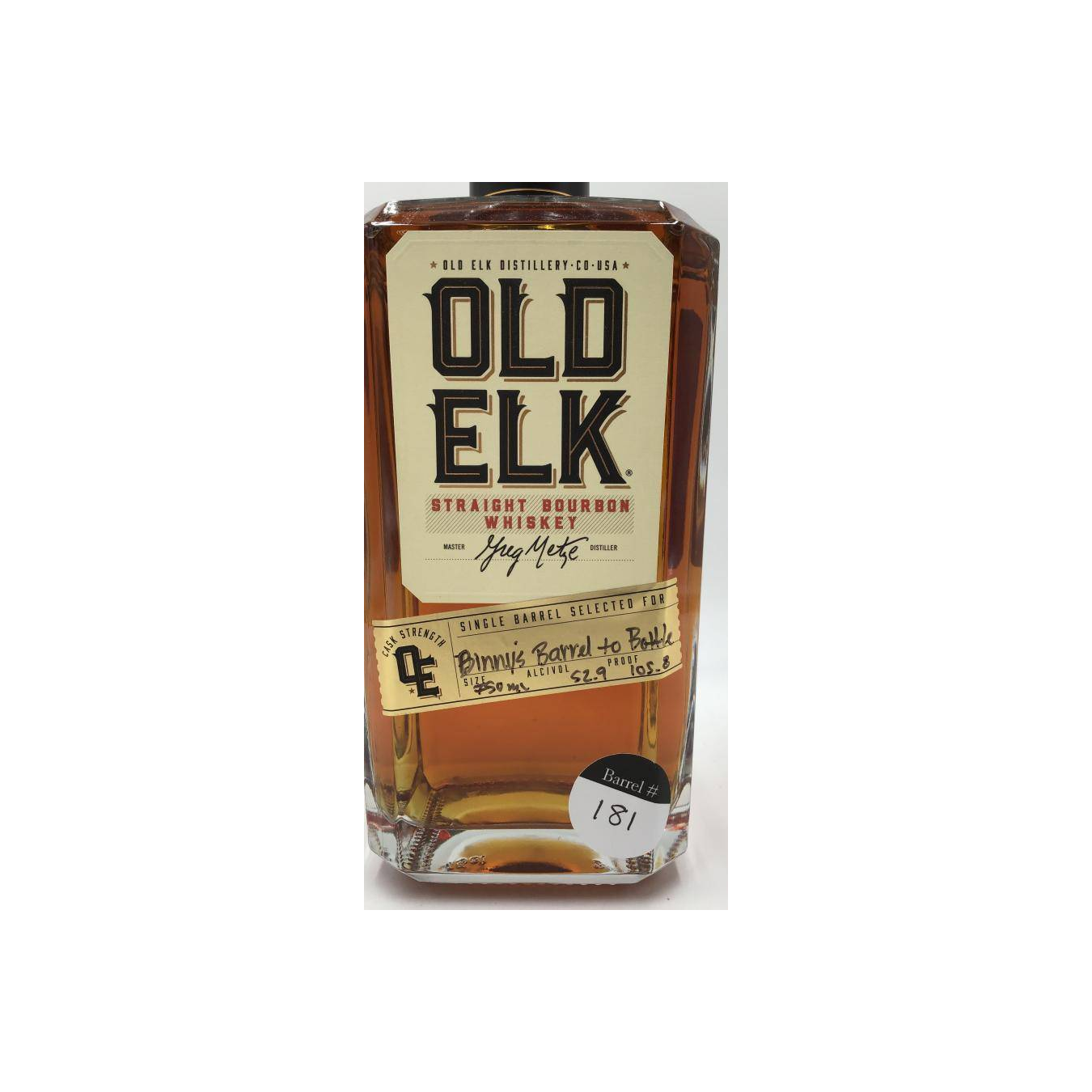 Old Elk Straight Bourbon Whiskey 2