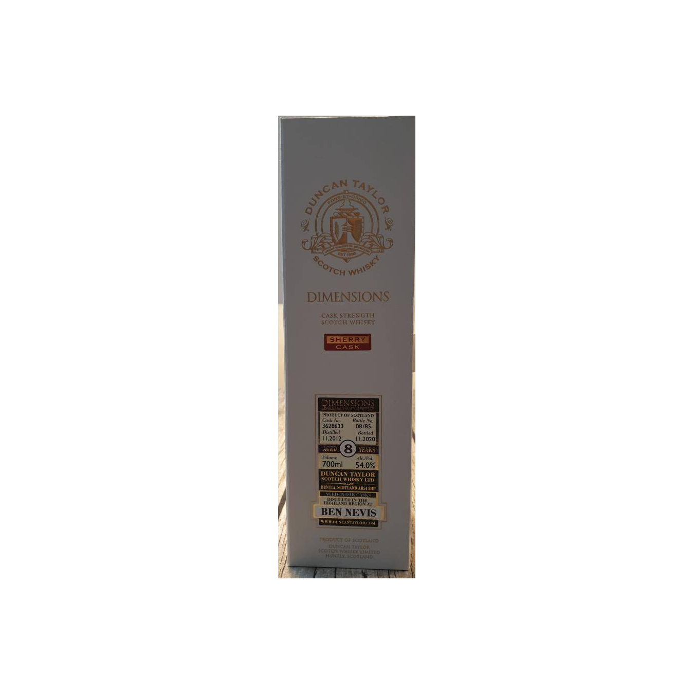 Ben Nevis Dimensions 2012 8 Years Single Malt Whisky 2