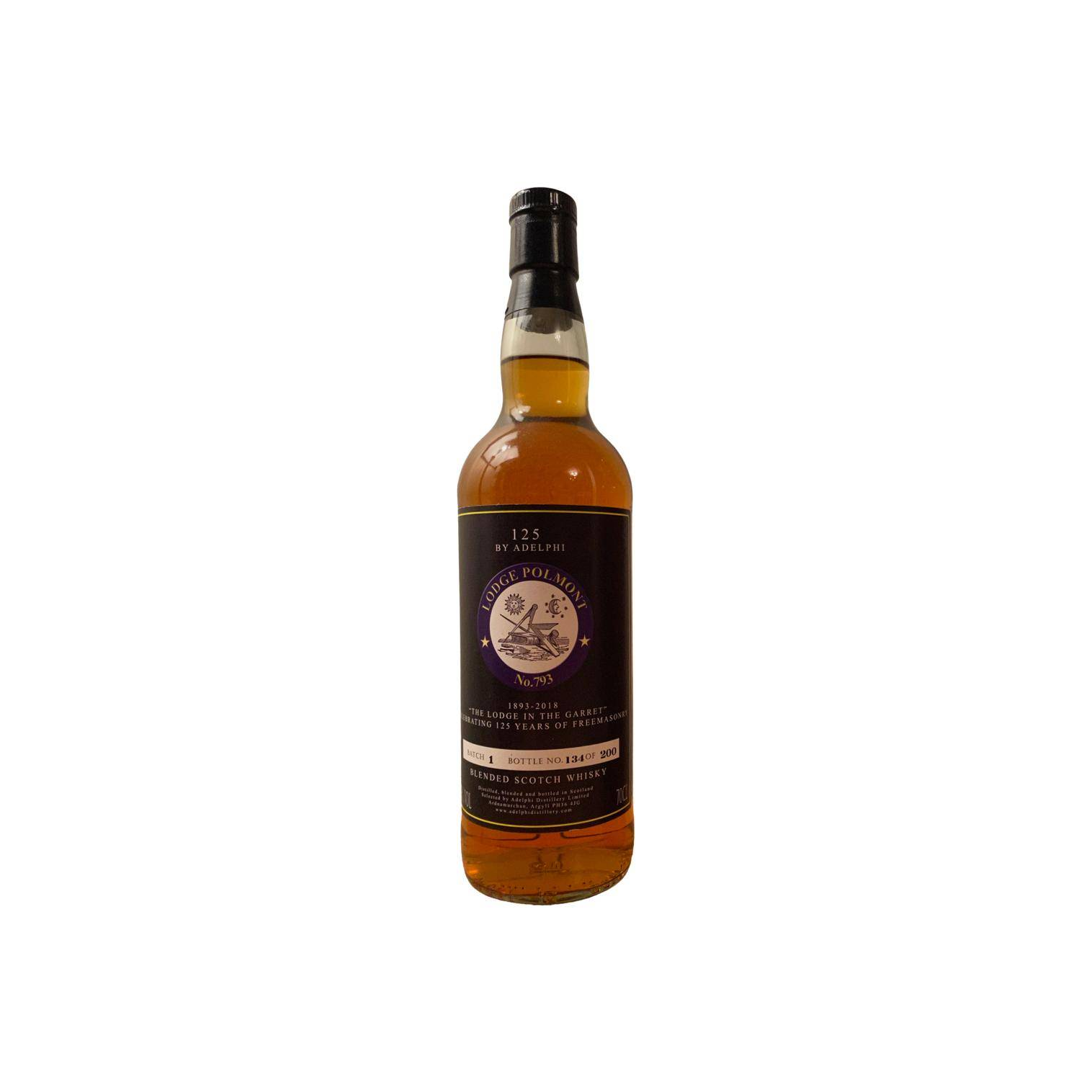 Blended Scotch Whisky Lodge Polmont No.793 AD