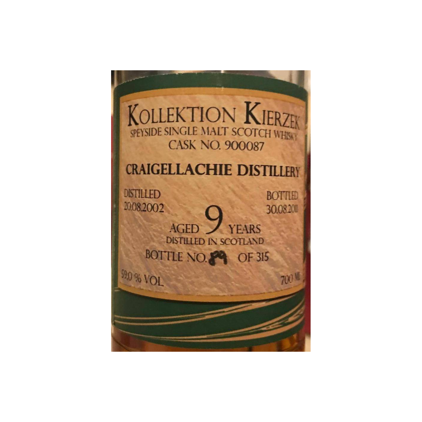 Craigellachie 2002 9 Years Single Malt Whisky 2