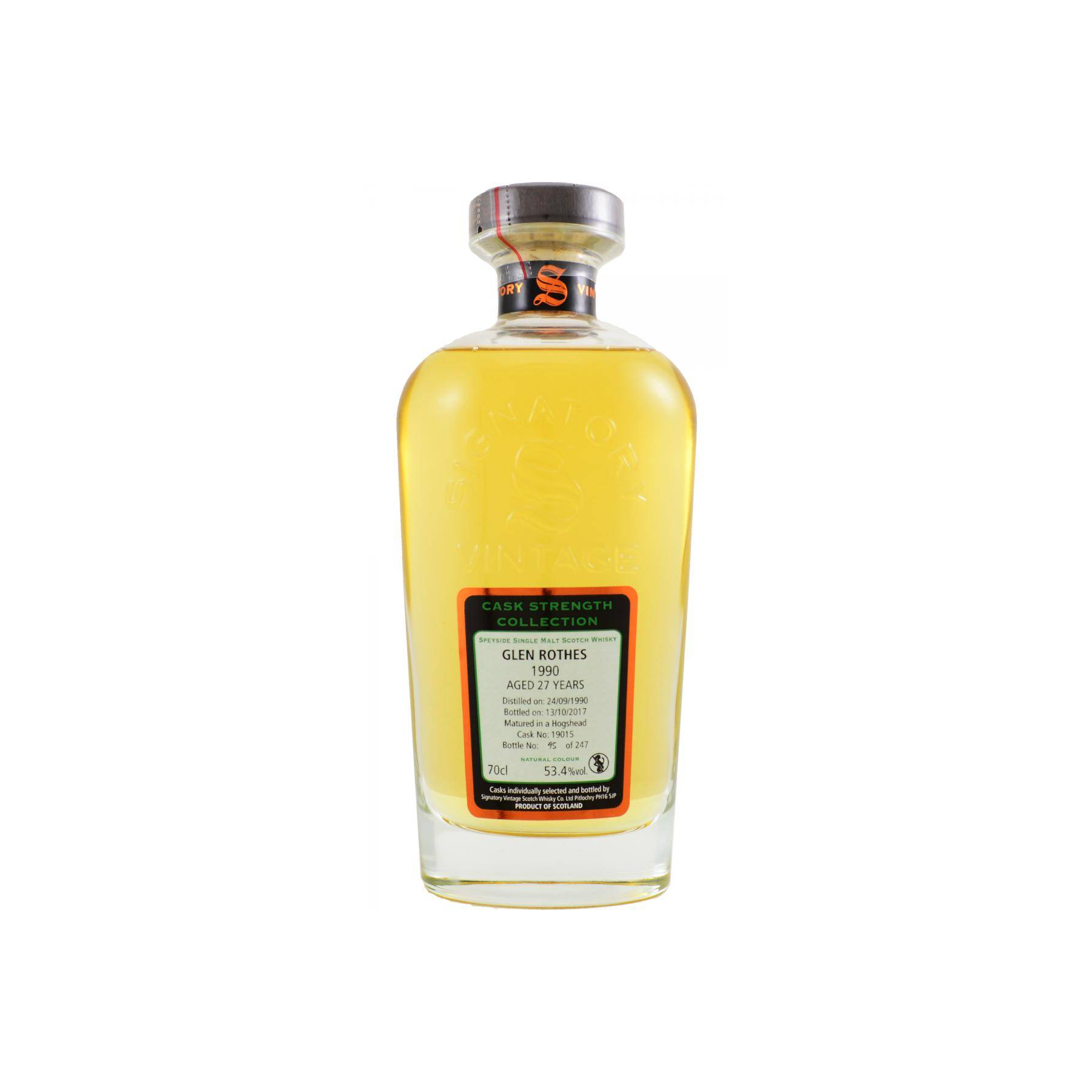 The Glenrothes Cask Strength Collection 1990 27 Years Single Malt Whisky