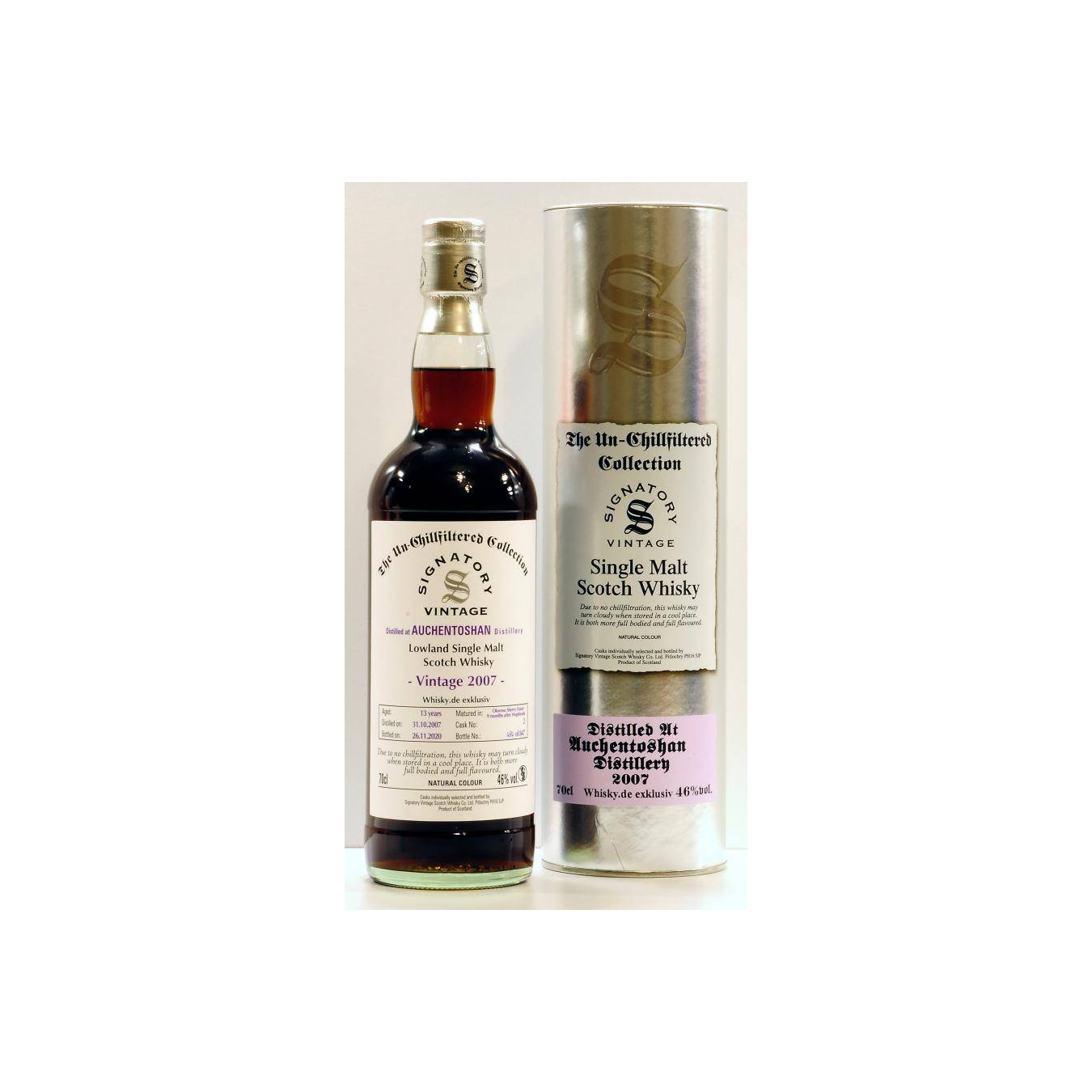 Auchentoshan The Un-Chillfiltered Collection 2007 13 Years Single Malt Whisky 2