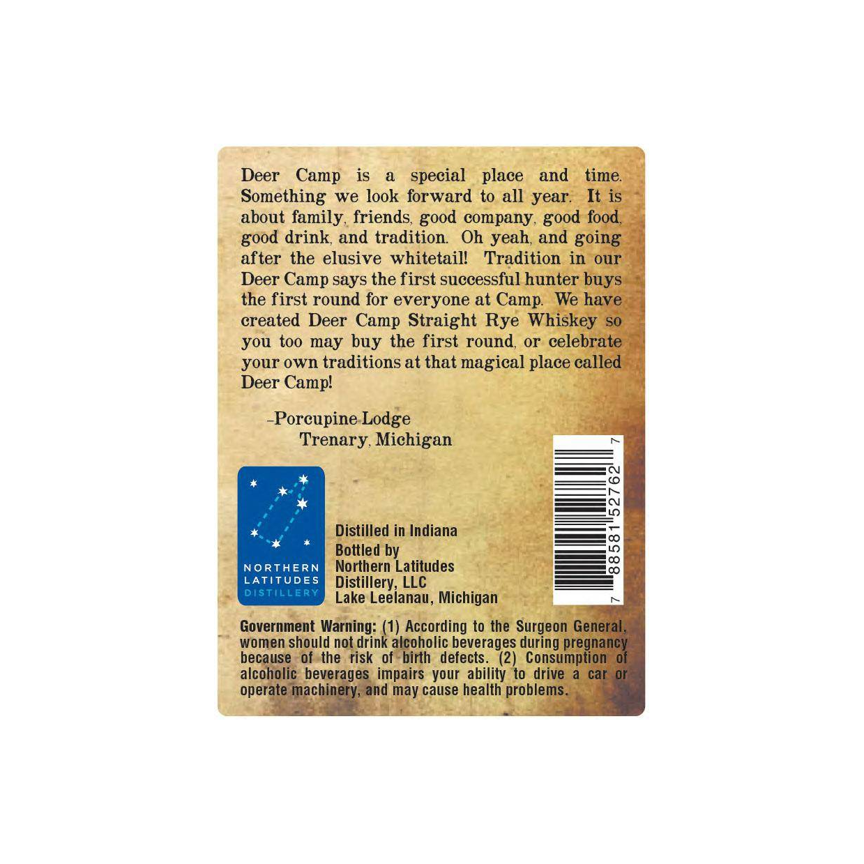 Deer Camp Straight Rye Whiskey 2