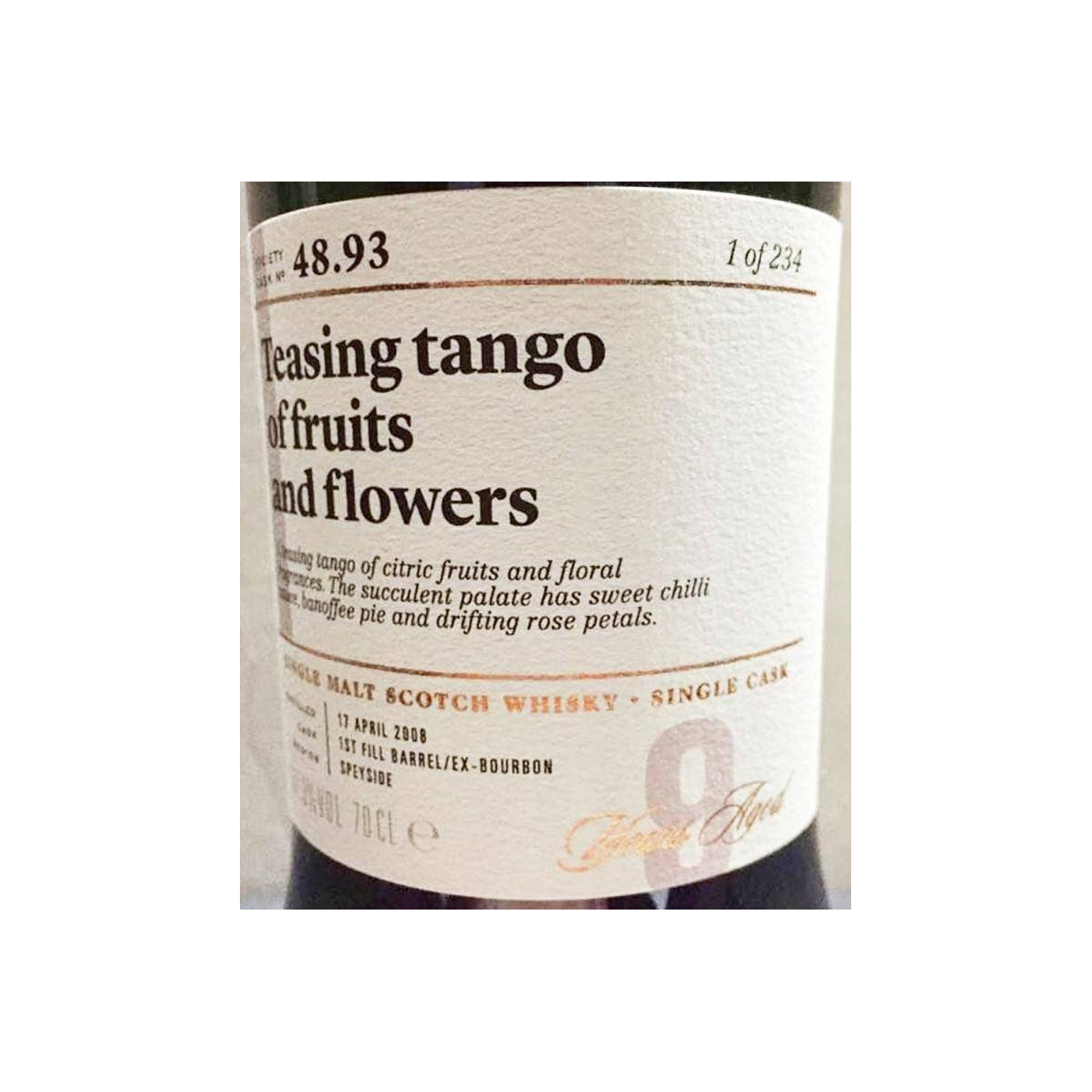 The Scotch Malt Whisky Society 2008 9 Years Single Malt Whisky 2
