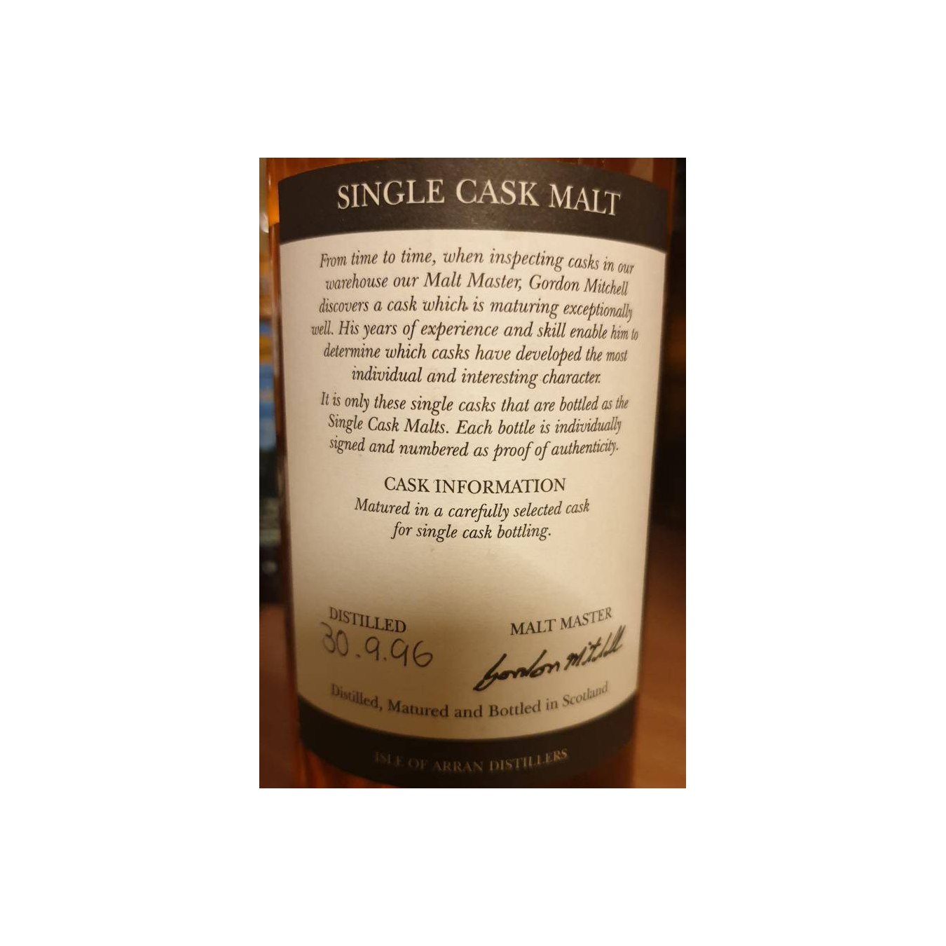 Arran 1996 7 Years Single Malt Whisky 2