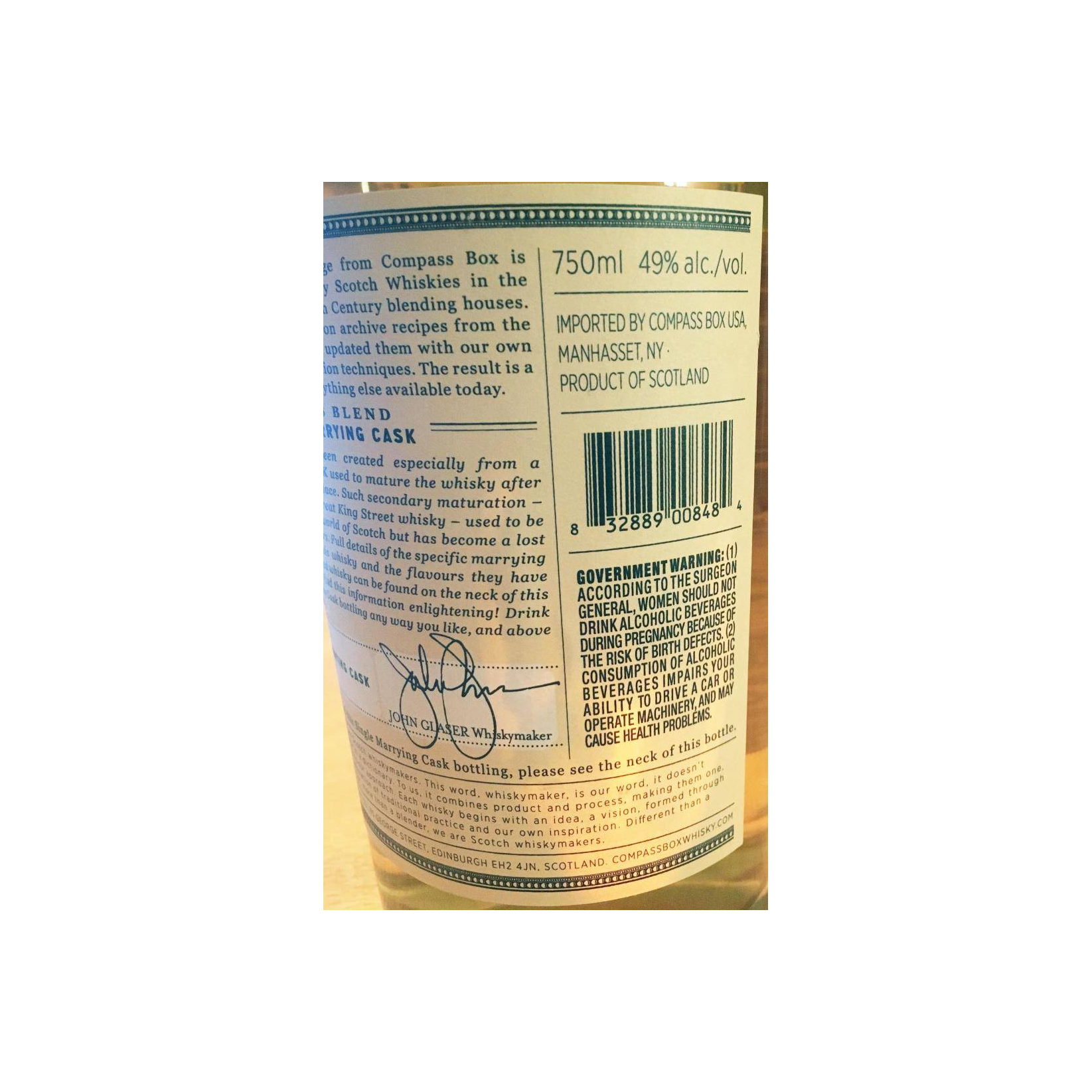 Compass Box Blended Malt Whisky 3