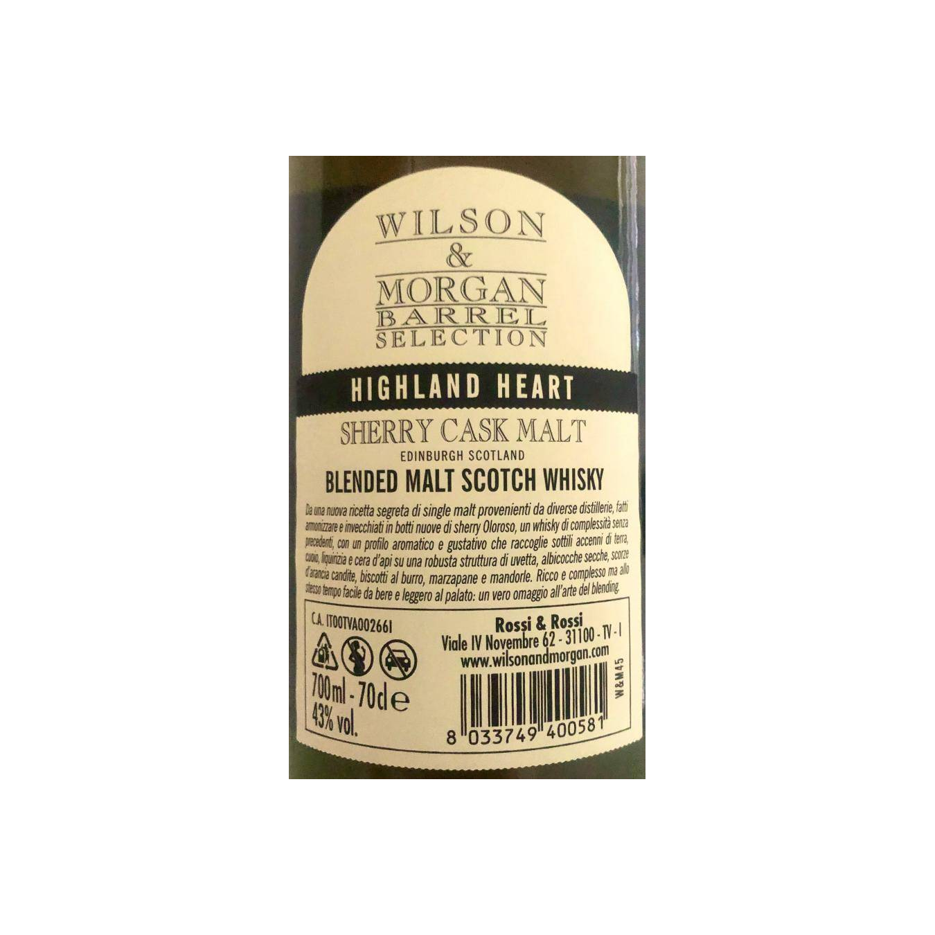Wilson & Morgan 2011 8 Years Blended Malt Whisky 3