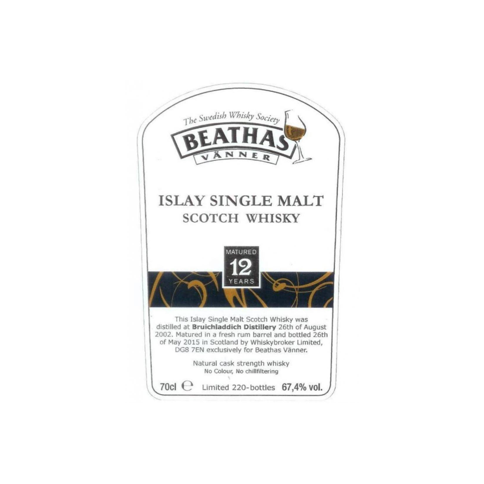 Bruichladdich 2002 12 Years Single Malt Whisky 2