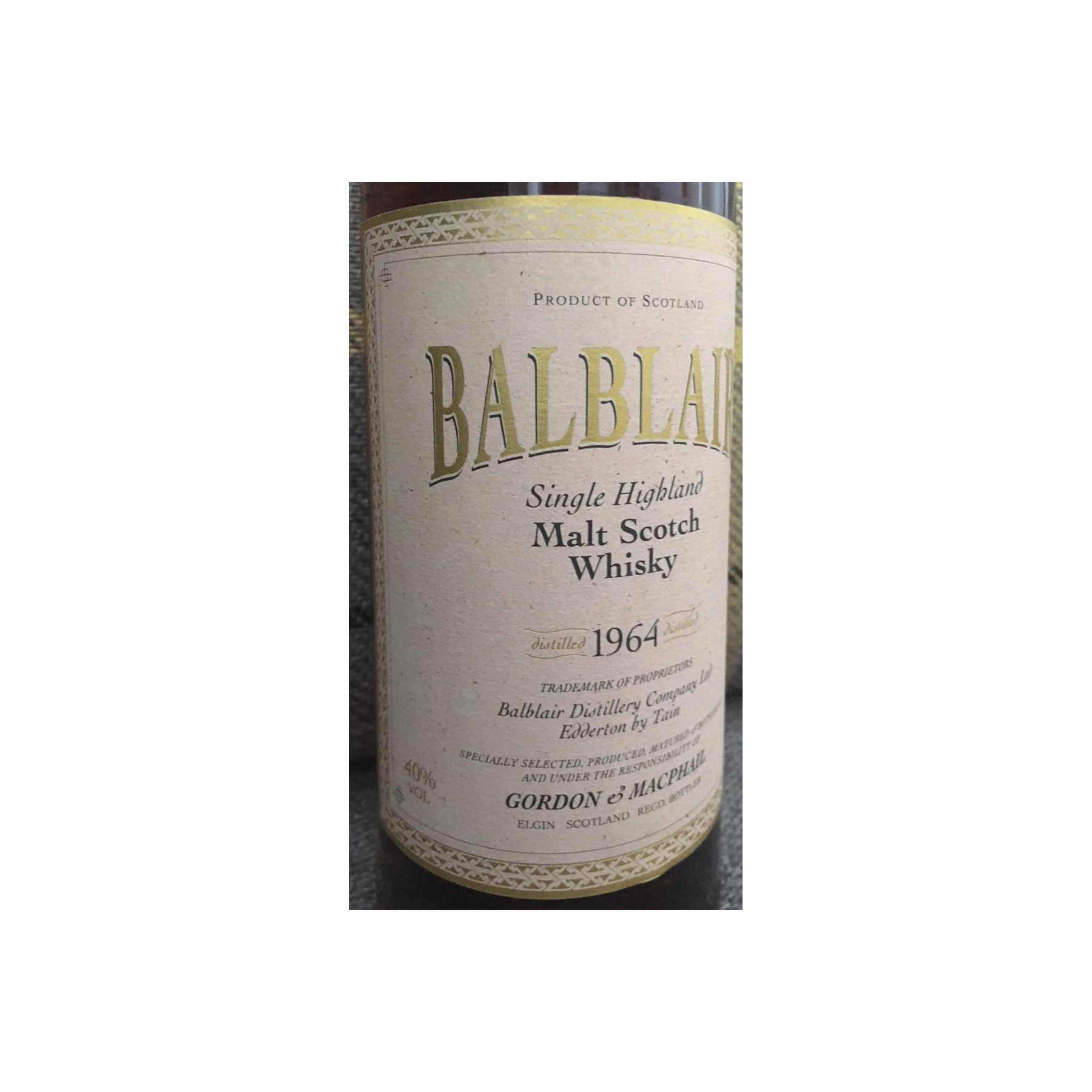 Balblair Licensed Bottling 1964 31 Years Single Malt Whisky 2