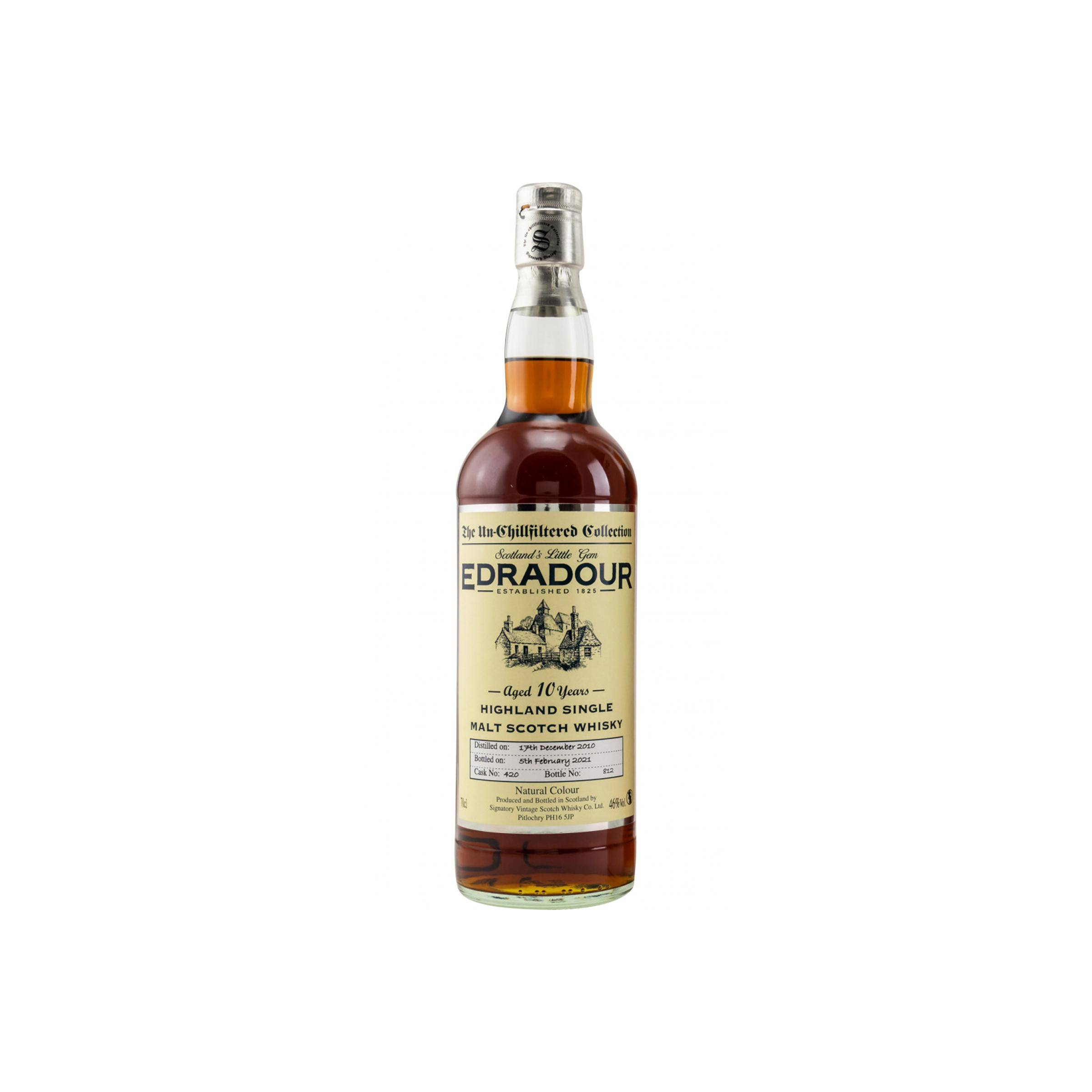 Edradour The Un-Chillfiltered Collection 2010 10 Years Single Malt Whisky