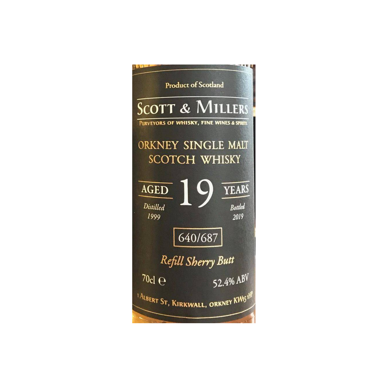 Orkney Single Malt Scotch Whisky 1999 S&M