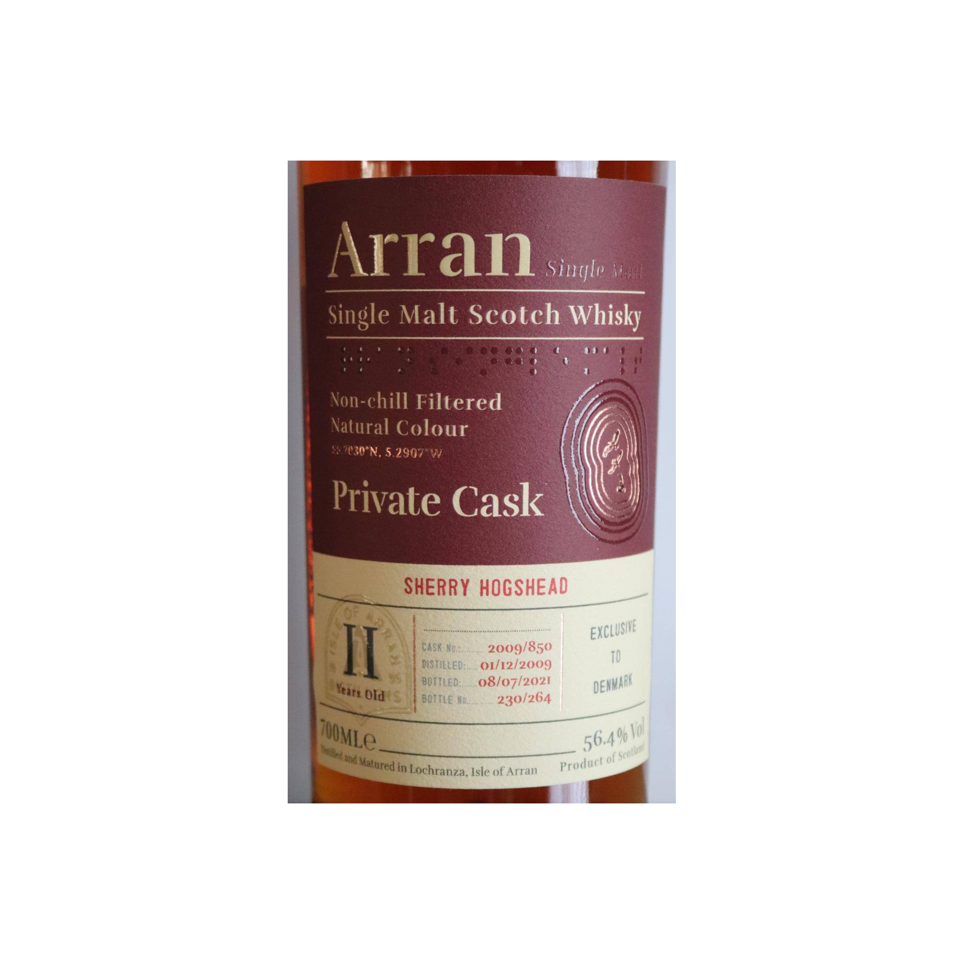 Arran Private Cask 2009 11 Years Single Malt Whisky 2