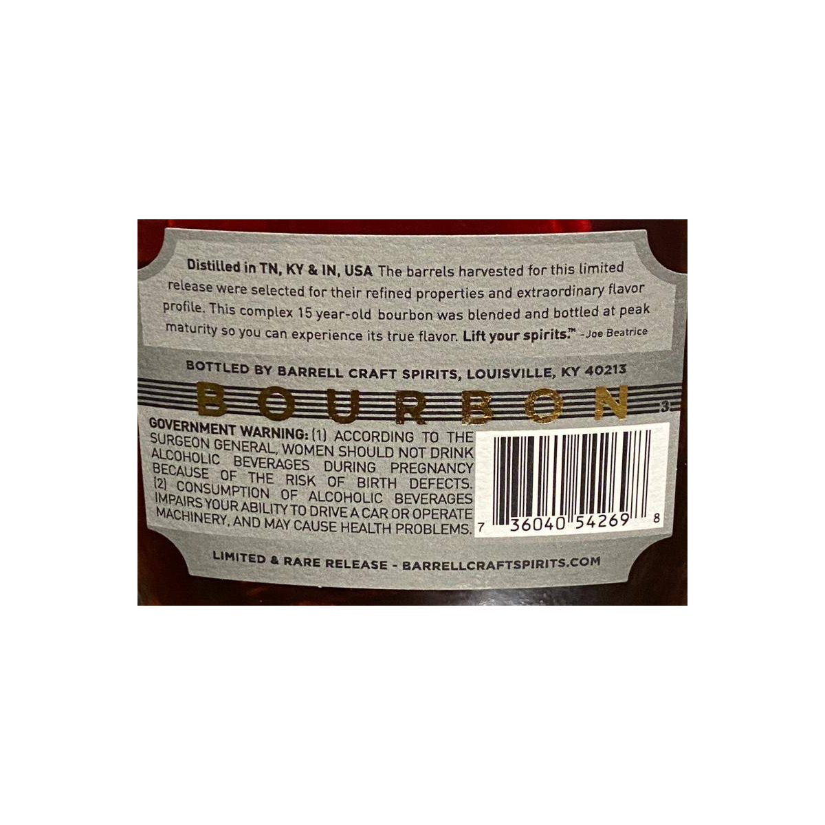 Barrell Bourbon 15-year-old 3