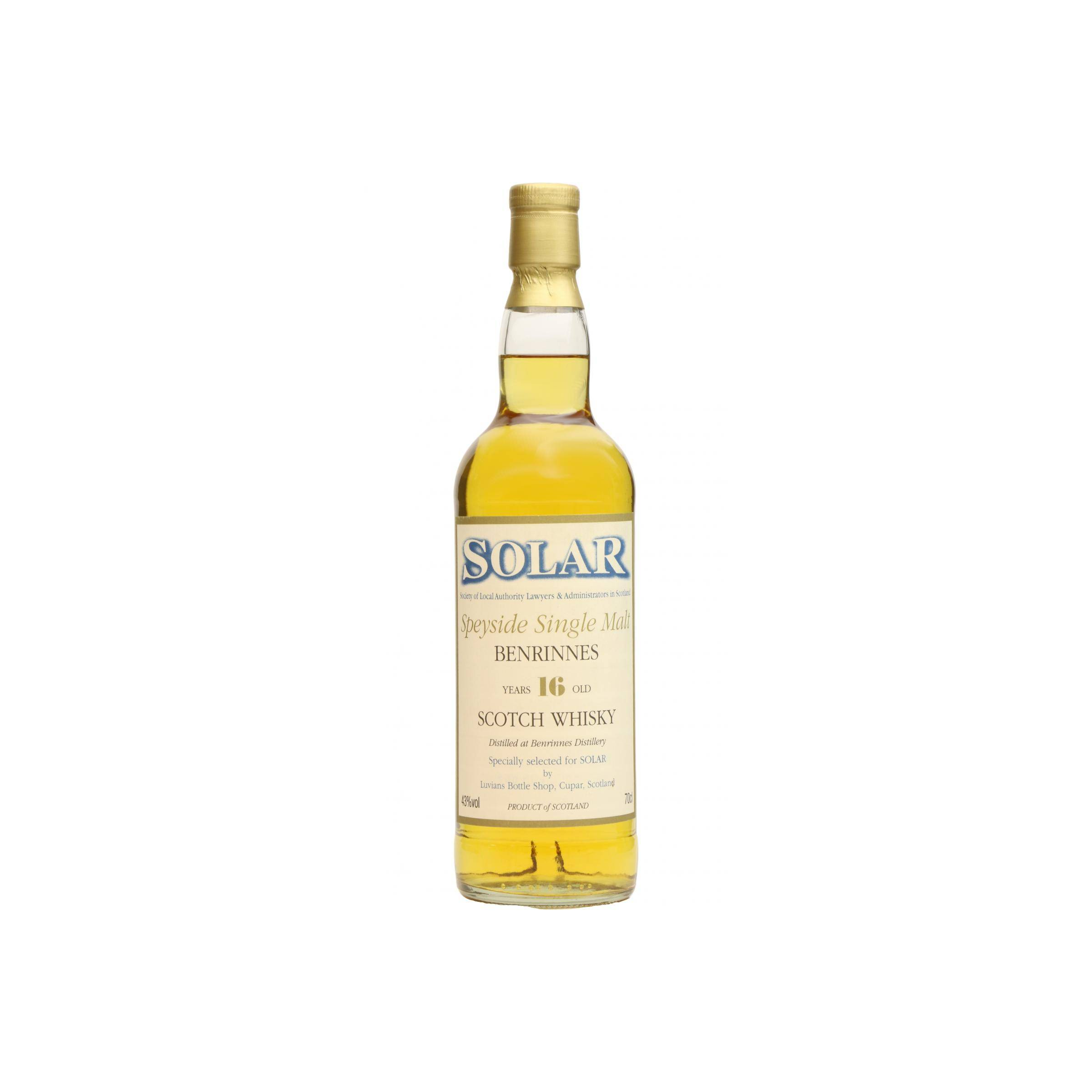 Benrinnes 16 Years Single Malt Whisky