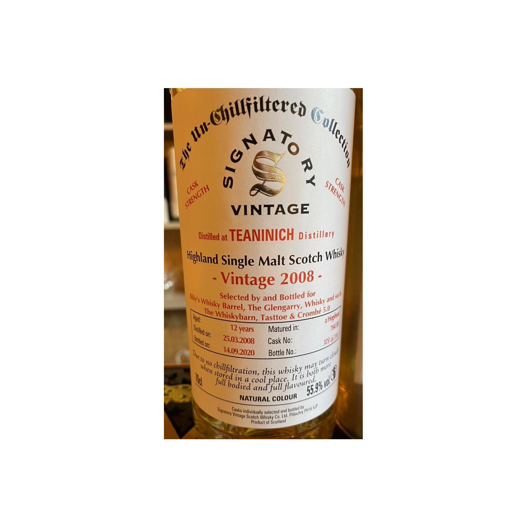 Teaninich The Un-Chillfiltered Collection 2008 12 Years Single Malt Whisky 2