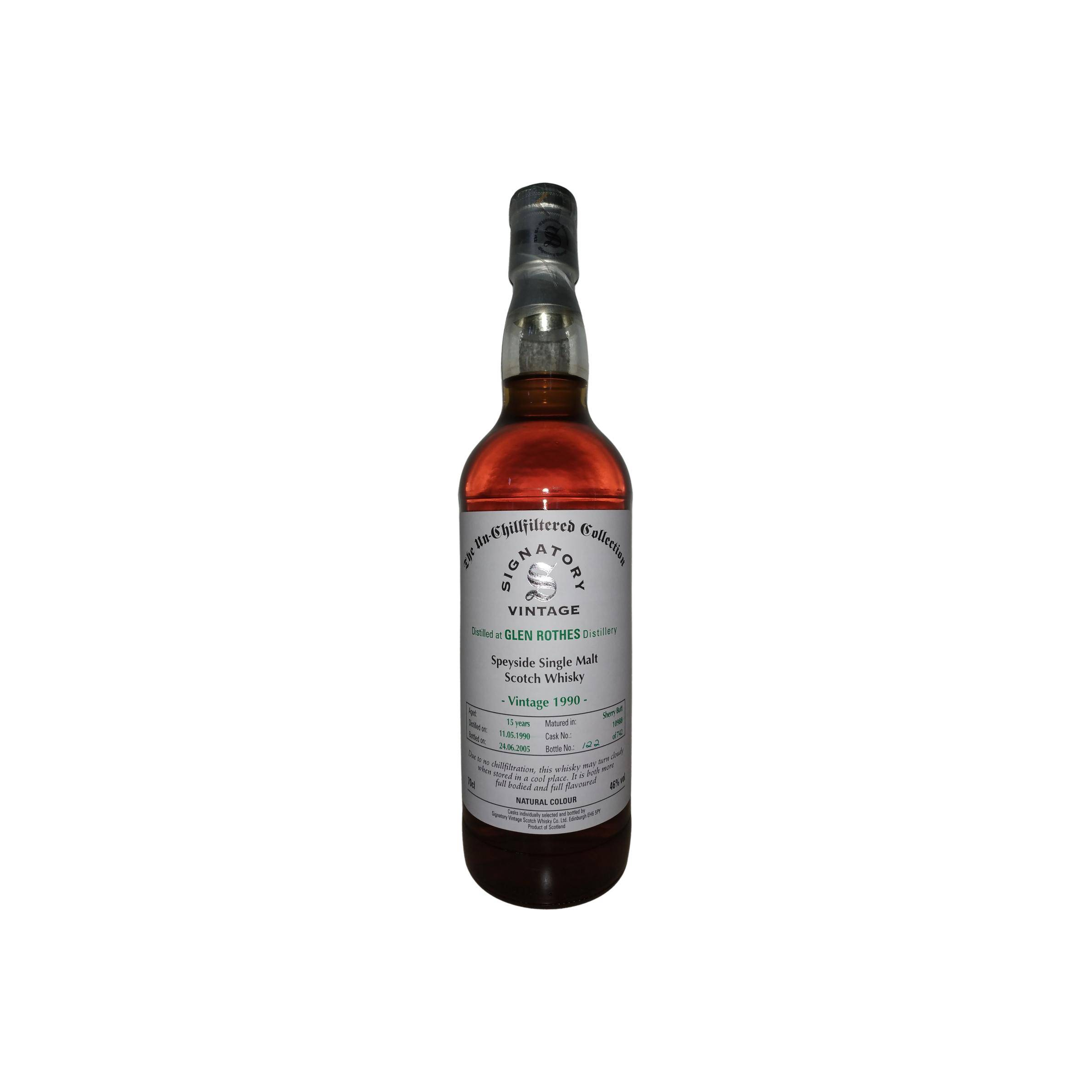 The Glenrothes The Un-Chillfiltered Collection 1990 15 Years Single Malt Whisky
