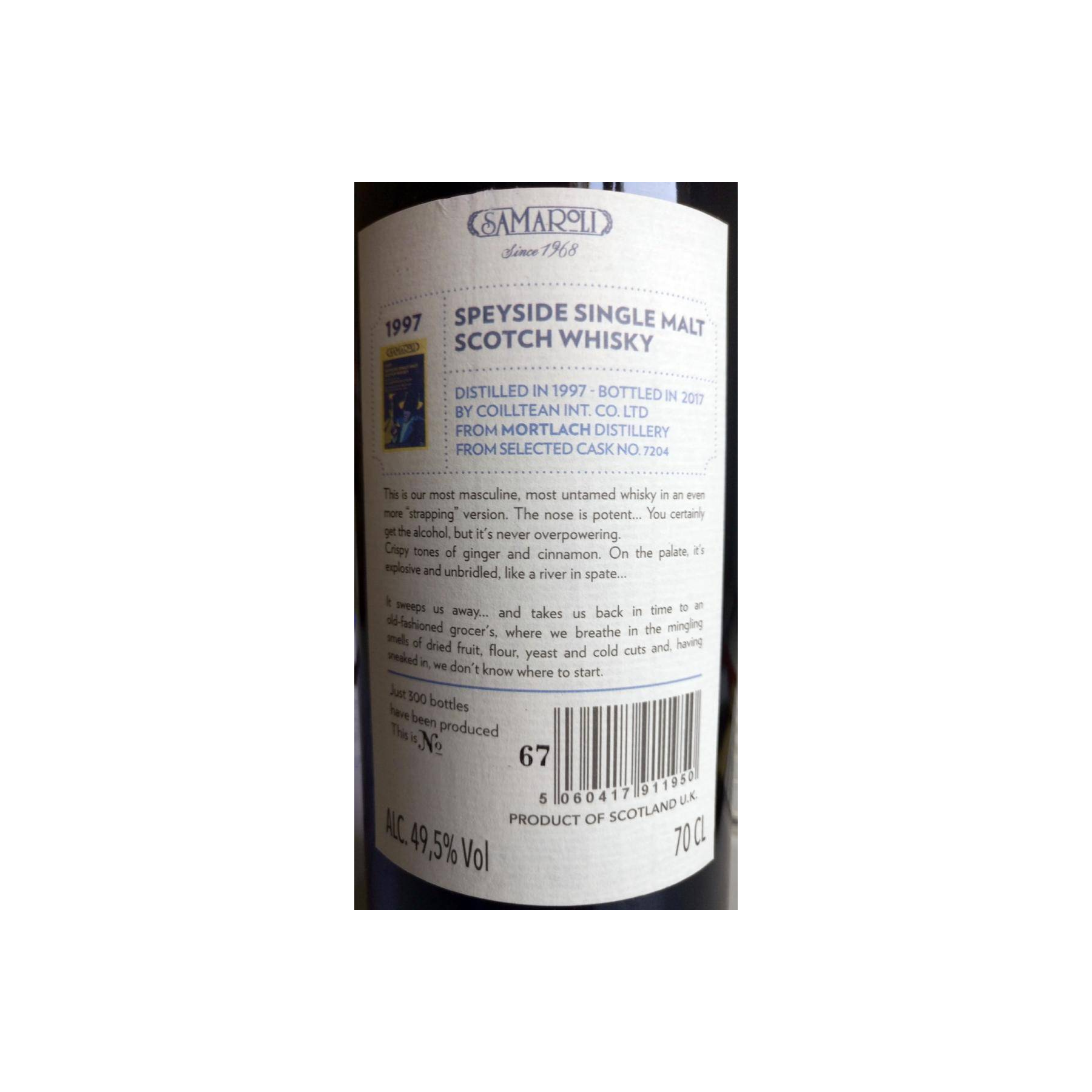 Mortlach 1997 20 Years Single Malt Whisky 2