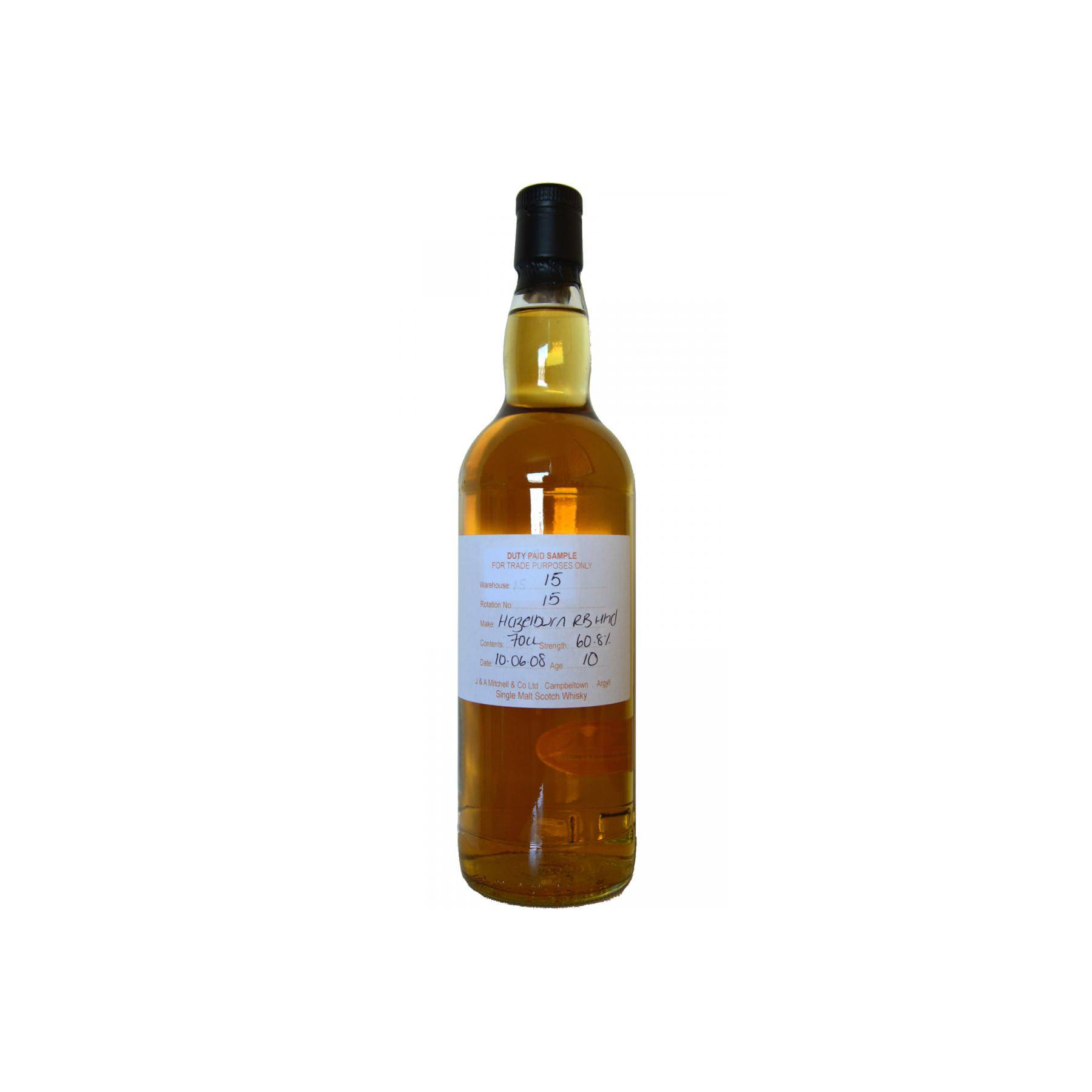 Hazelburn Duty Paid Sample - For Trade Purposes Only 2008 10 Years Single Malt Whisky