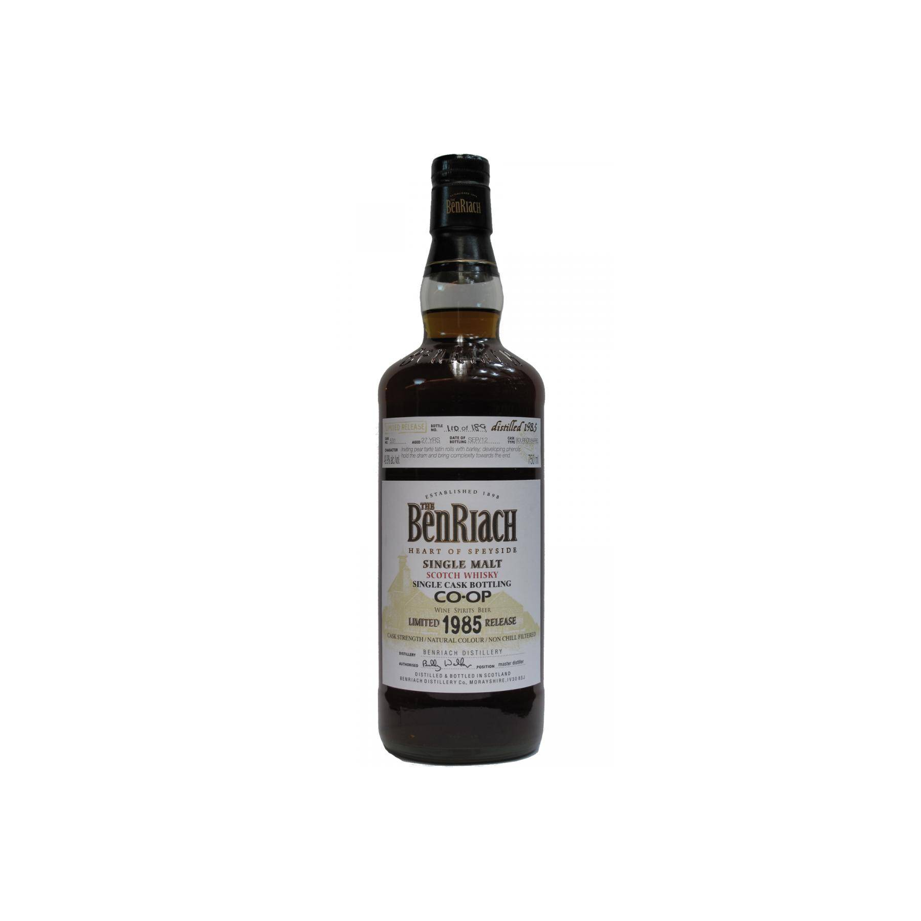 BenRiach Single Cask 1985 27 Years Single Malt Whisky
