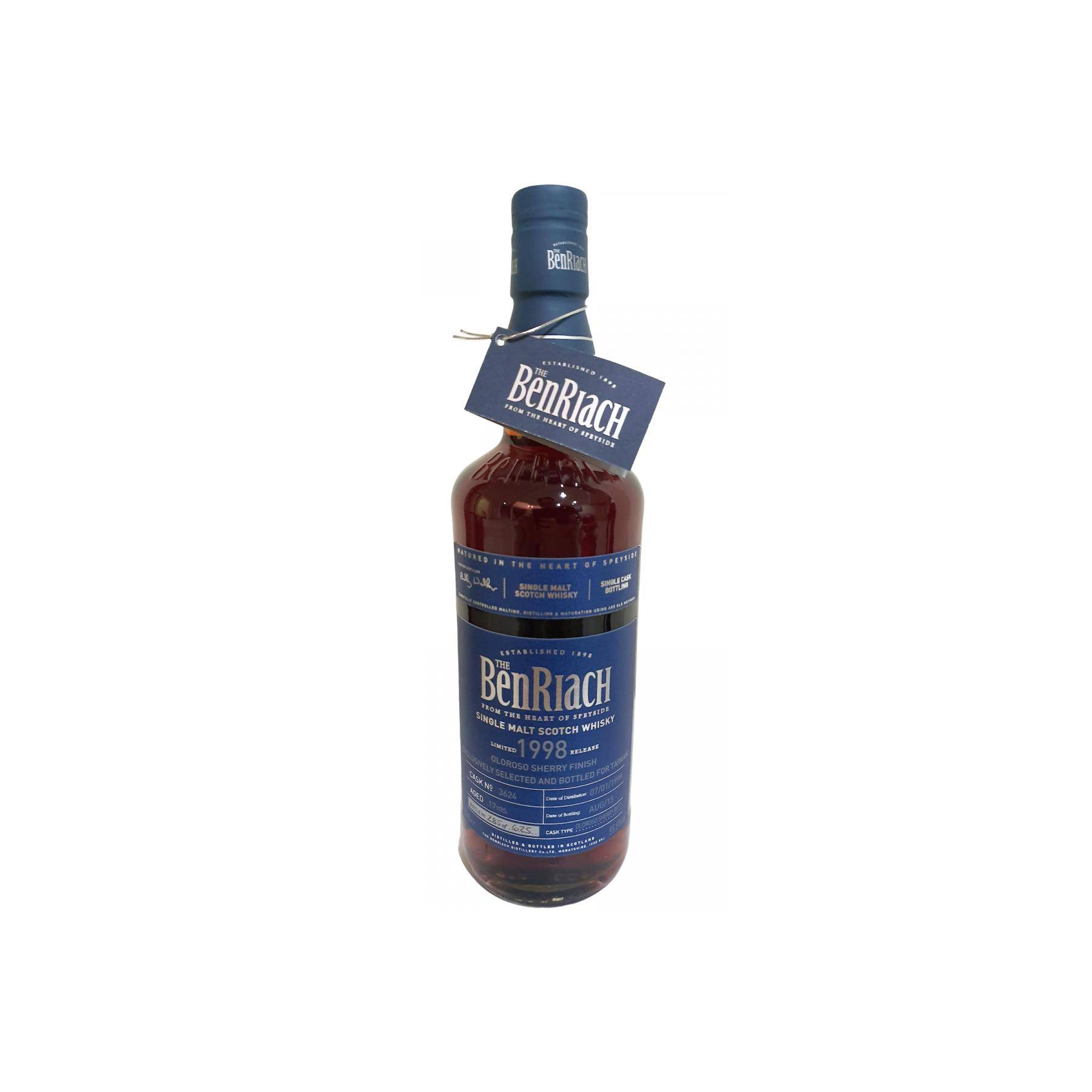 BenRiach Individual Cask Bottling 1998 17 Years Single Malt Whisky