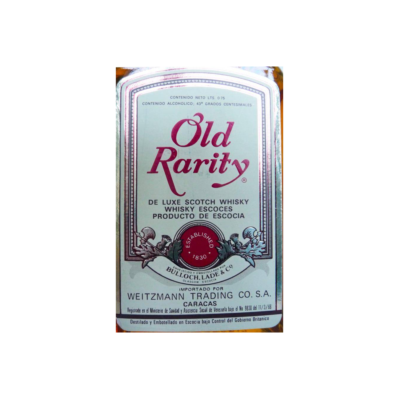 Old Rarity De Luxe Scotch Whisky 2
