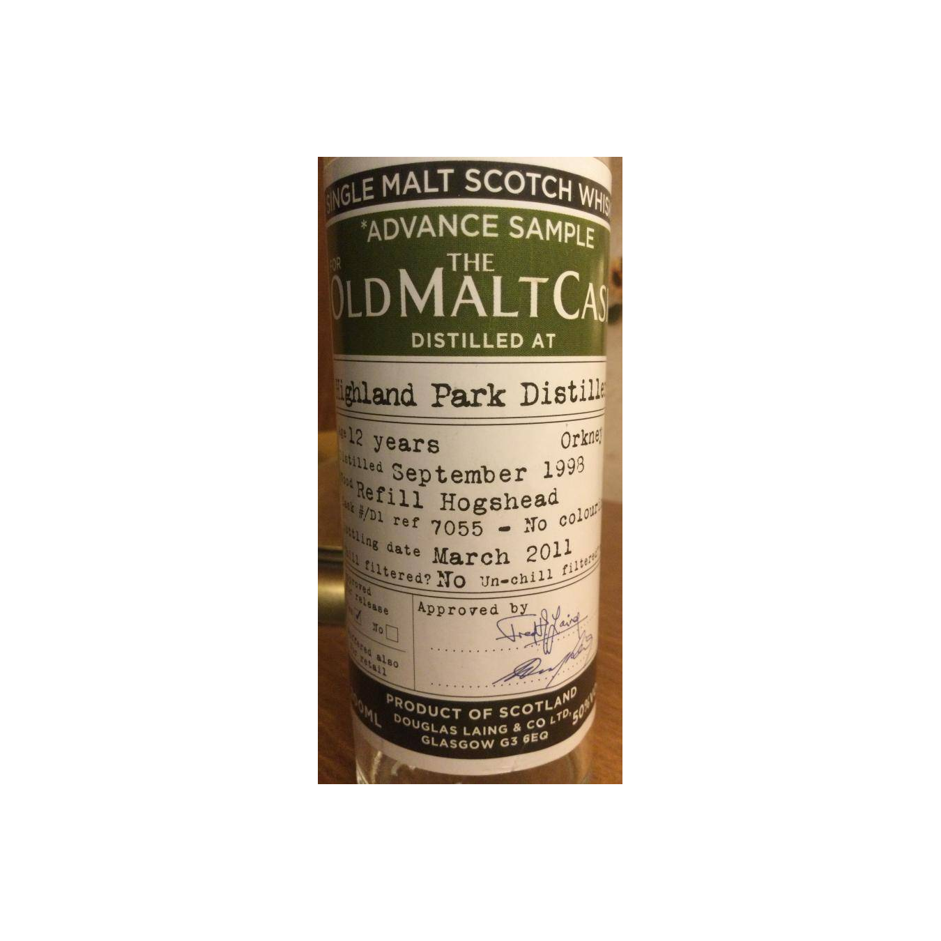 Highland Park 1998 12 Years Single Malt Whisky