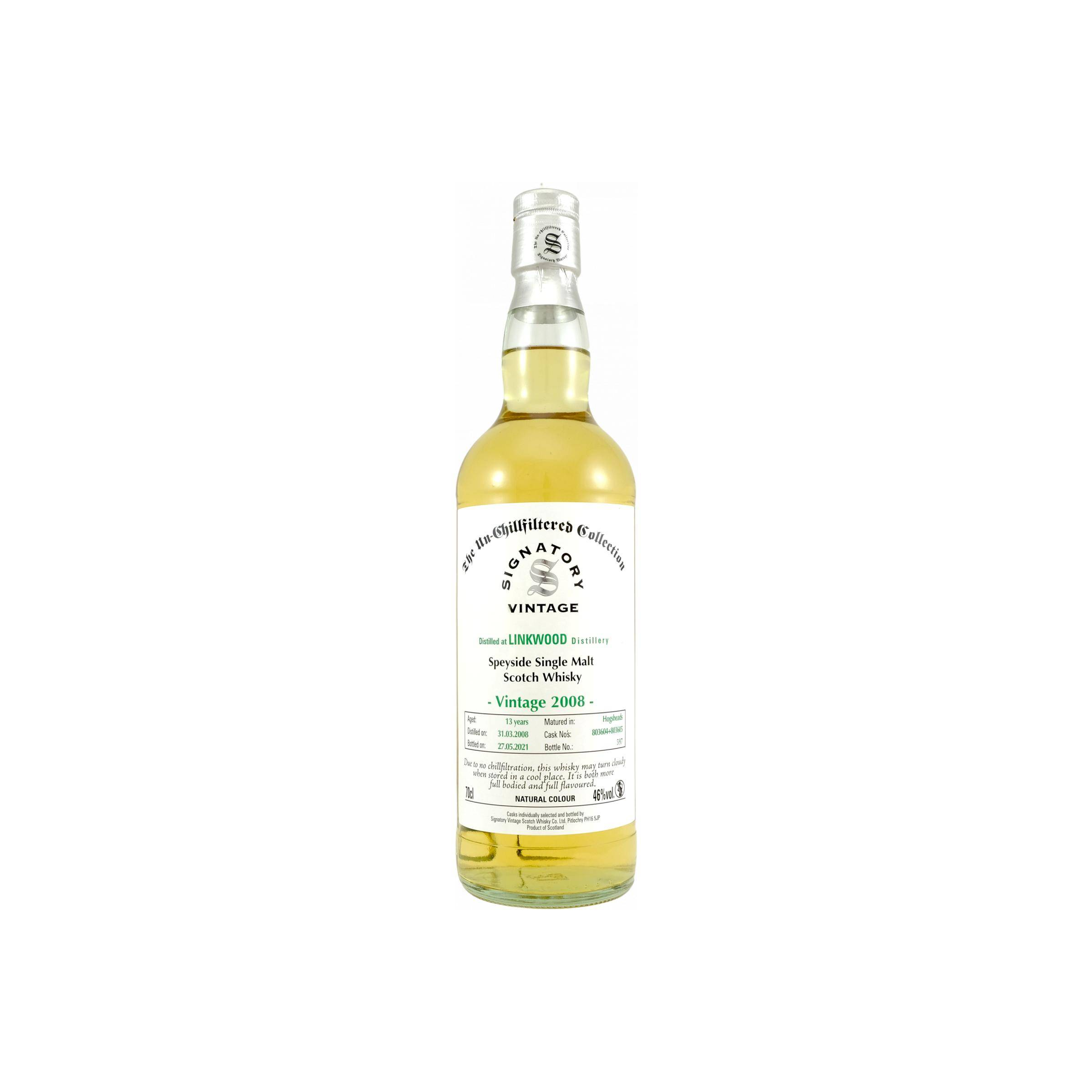 Linkwood The Un-Chillfiltered Collection 2008 13 Years Single Malt Whisky